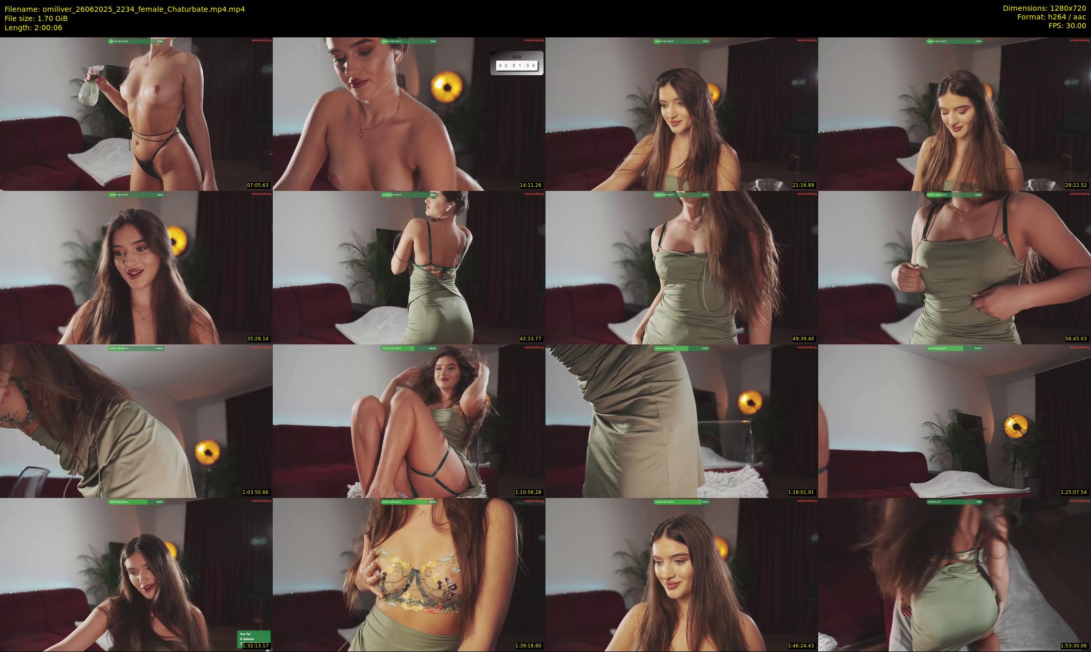 omiliver — 121 minute Chaturbate female cam show recording, 720p, Jun 26, 2025