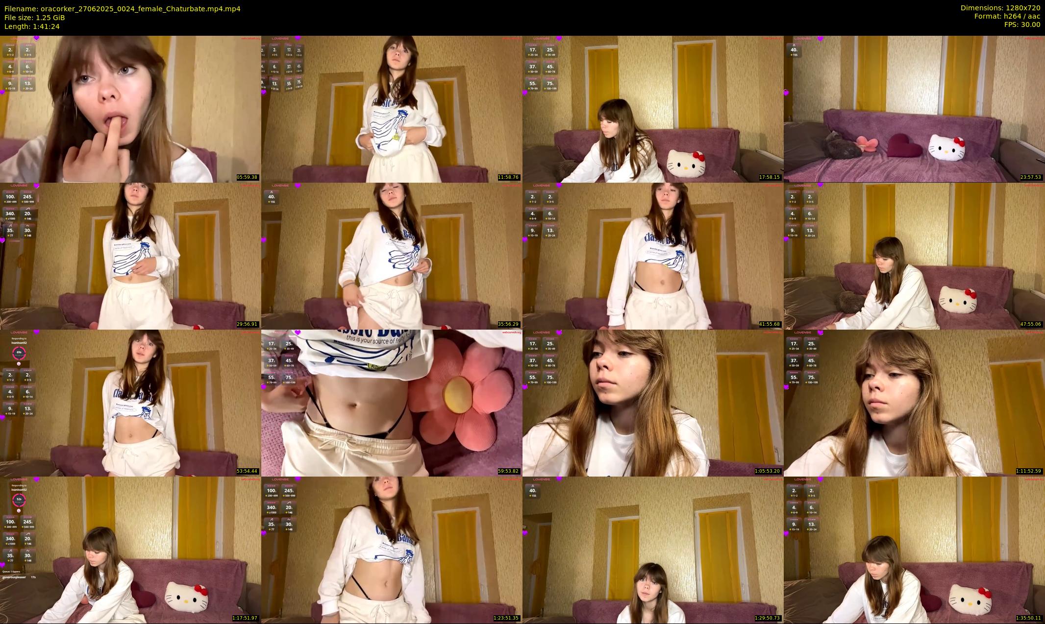 oracorker — 102 minute Chaturbate female cam show recording, 720p, Jun 27, 2025