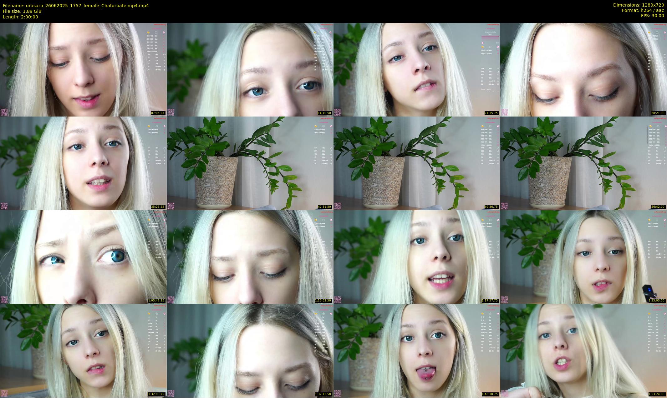 orasaro — 120 minute Chaturbate female cam show recording, 720p, Jun 26, 2025