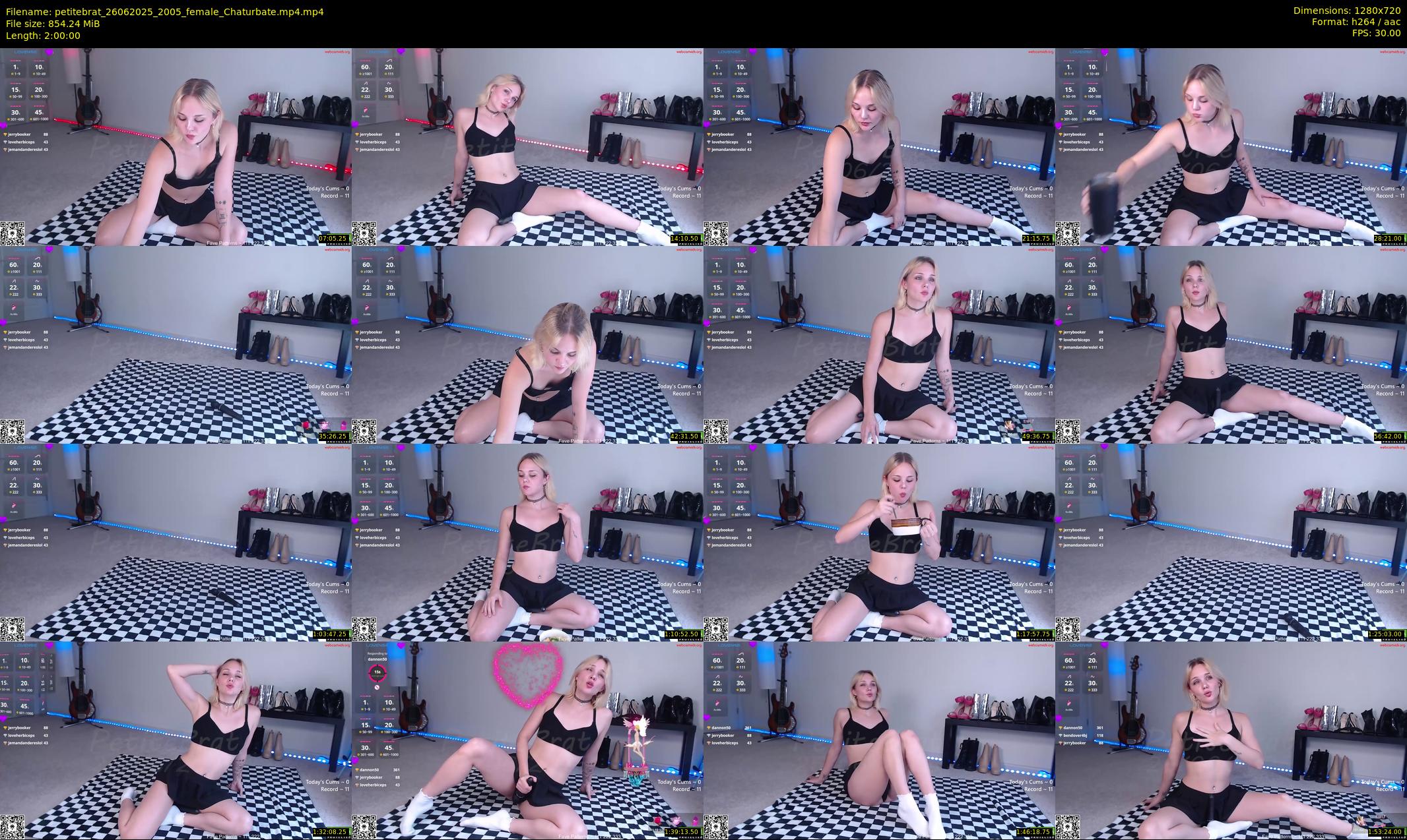 petitebrat — 120 minute Chaturbate female cam show recording, 720p, Jun 26, 2025