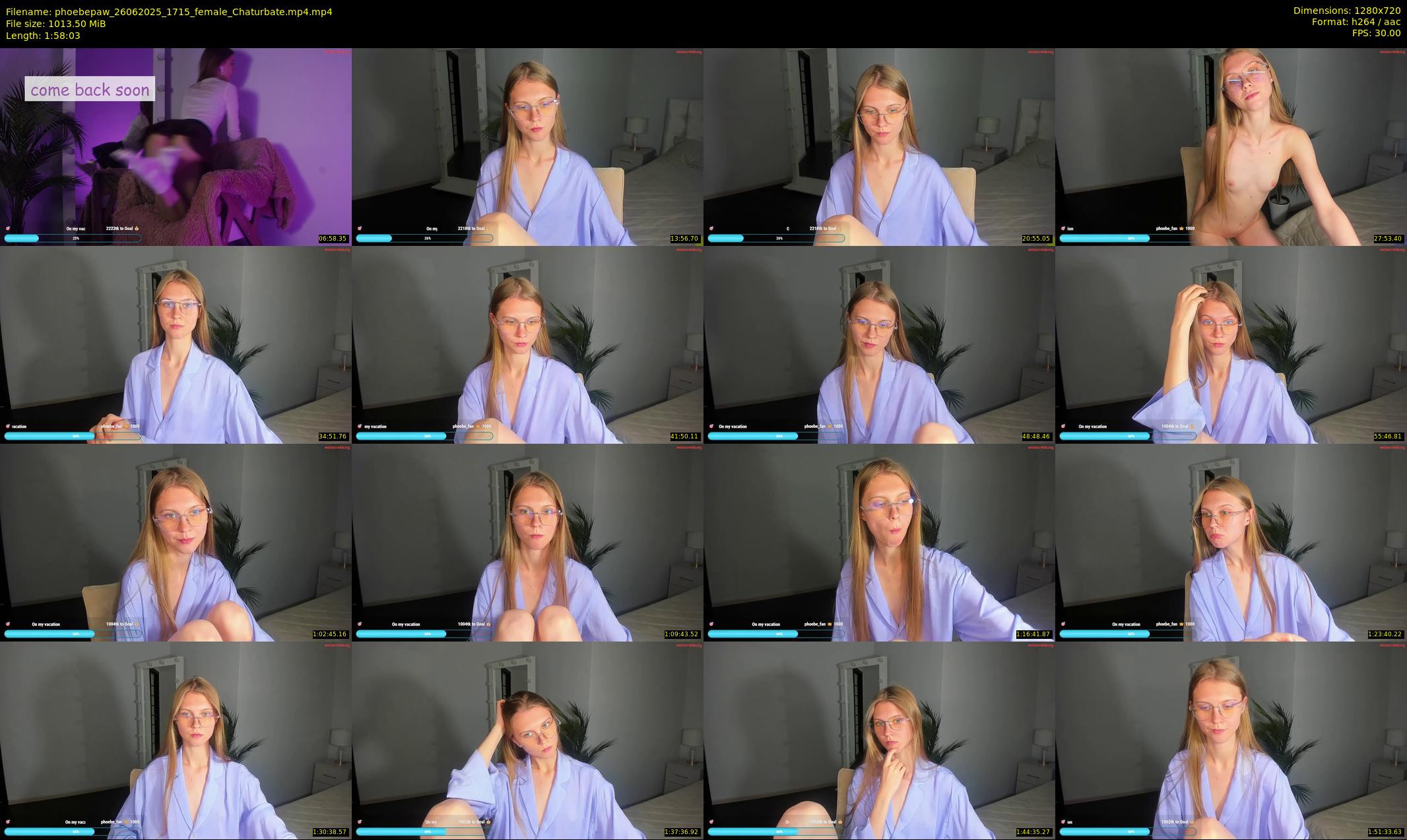 phoebepaw — 119 minute Chaturbate female cam show recording, 720p, Jun 26, 2025