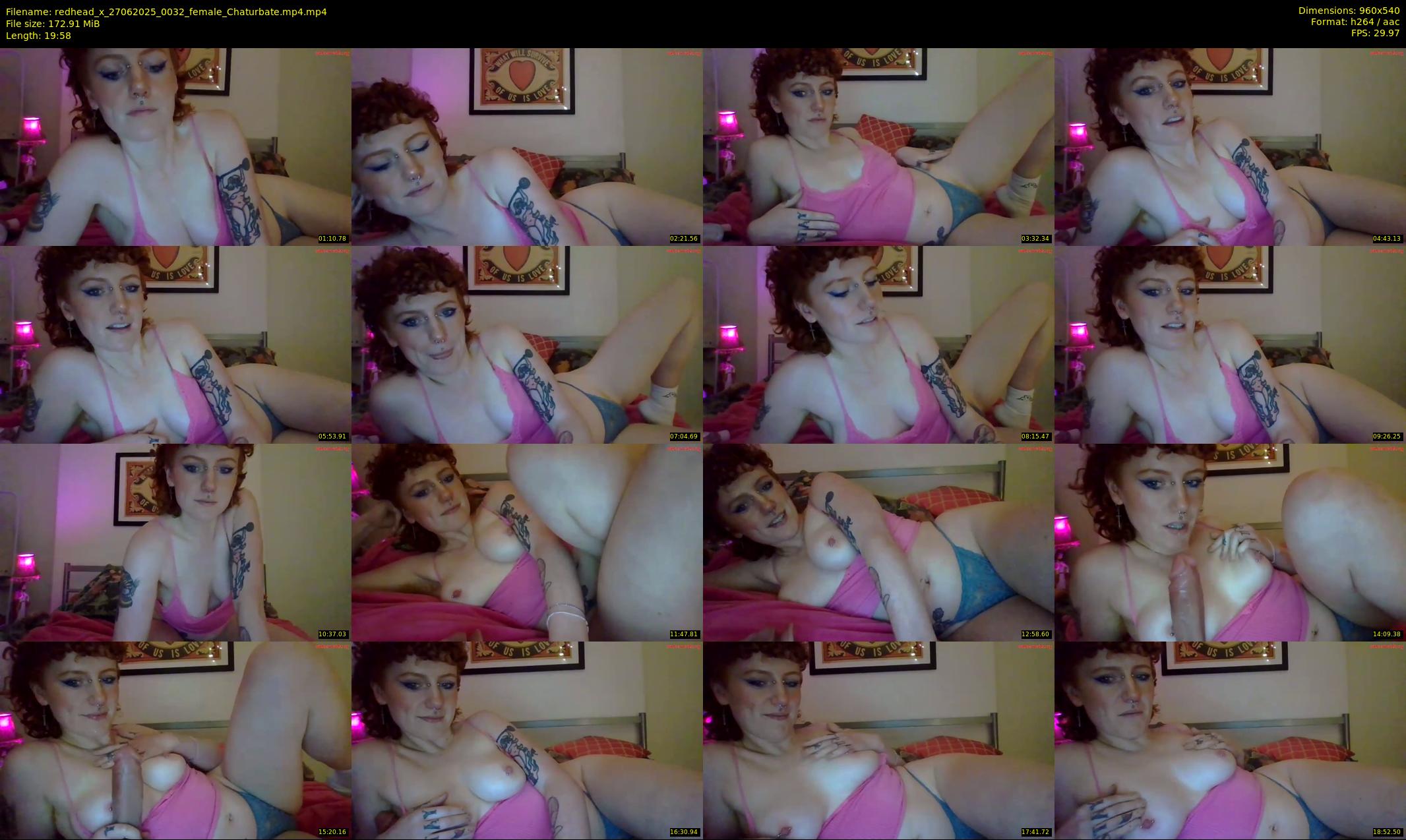 redhead_x — 20 minute Chaturbate female cam show recording, 480p, Jun 27, 2025