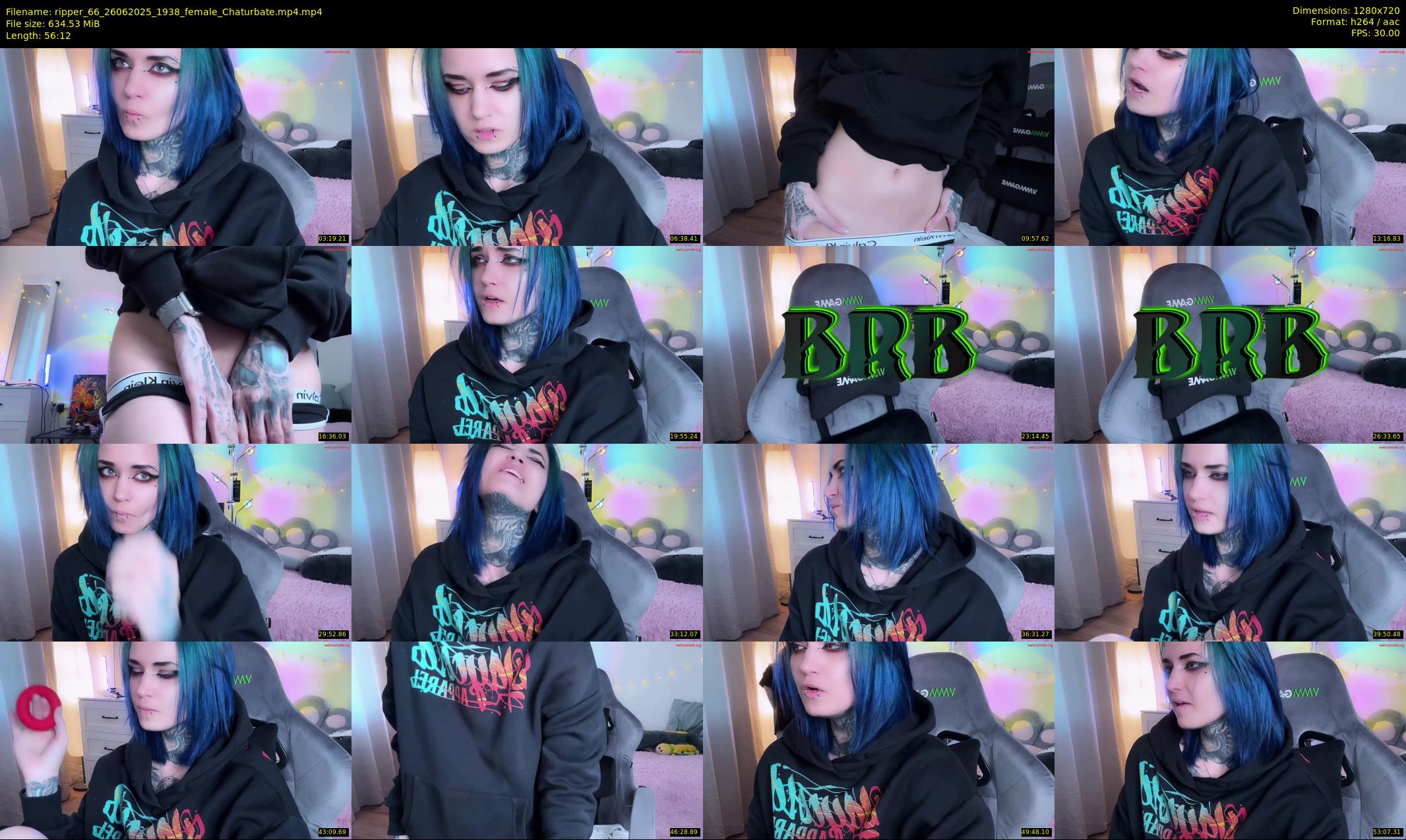 ripper_66 — 57 minute Chaturbate female cam show recording, 720p, Jun 26, 2025