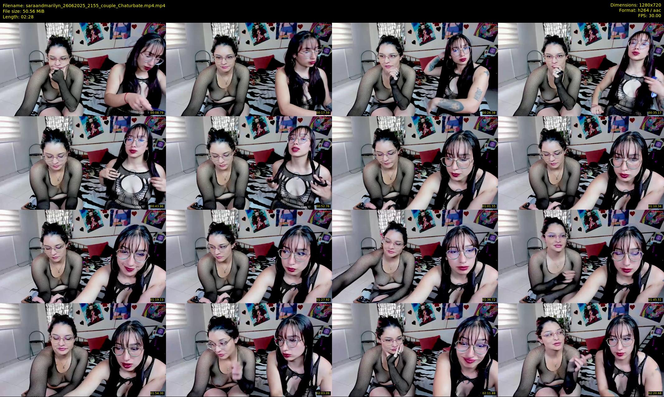 saraandmarilyn — 3 minute Chaturbate couple cam show recording, 720p, Jun 26, 2025