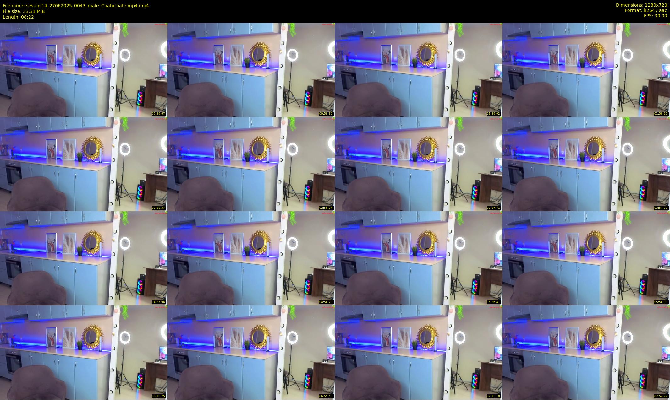 sevans14 — 9 minute Chaturbate male cam show recording, 720p, Jun 27, 2025