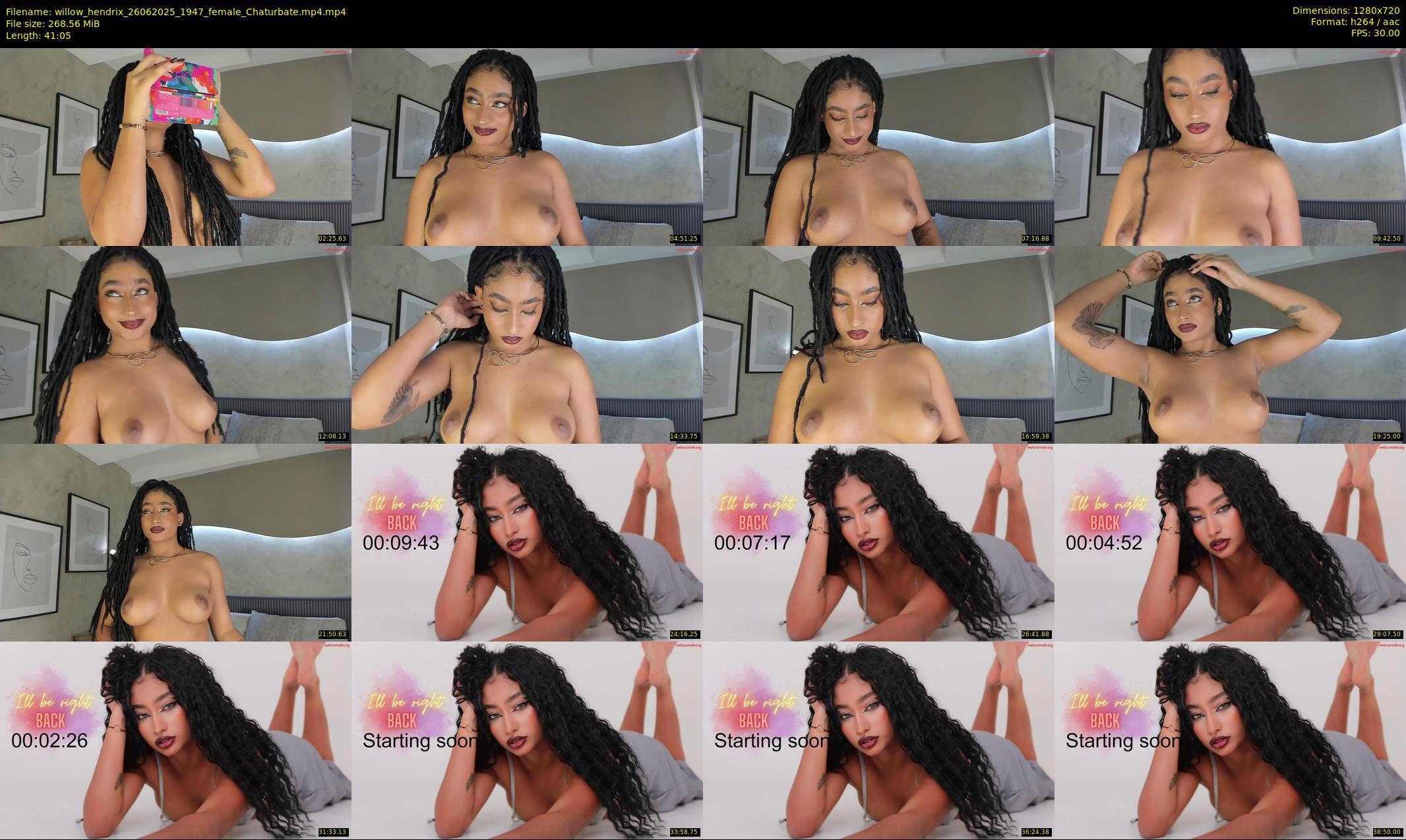 willow_hendrix — 42 minute Chaturbate female cam show recording, 720p, Jun 26, 2025