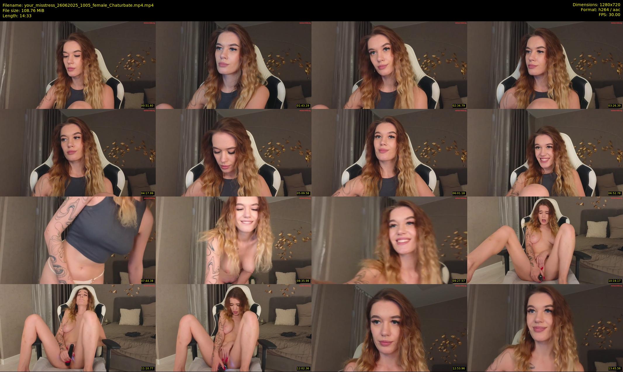 your_misstress — 15 minute Chaturbate female cam show recording, 720p, Jun 26, 2025
