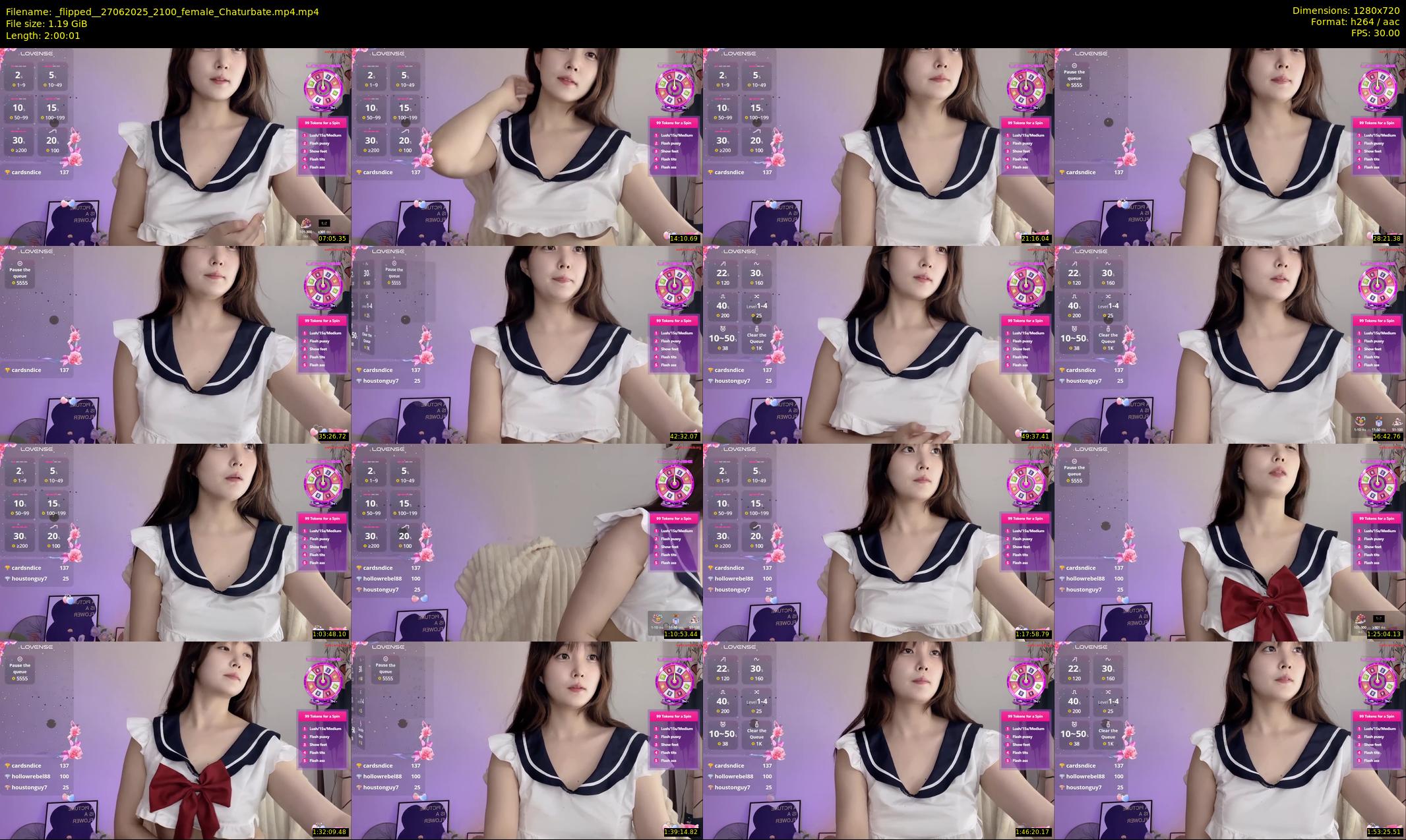 _flipped_ — 121 minute Chaturbate female cam show recording, 720p, Jun 27, 2025
