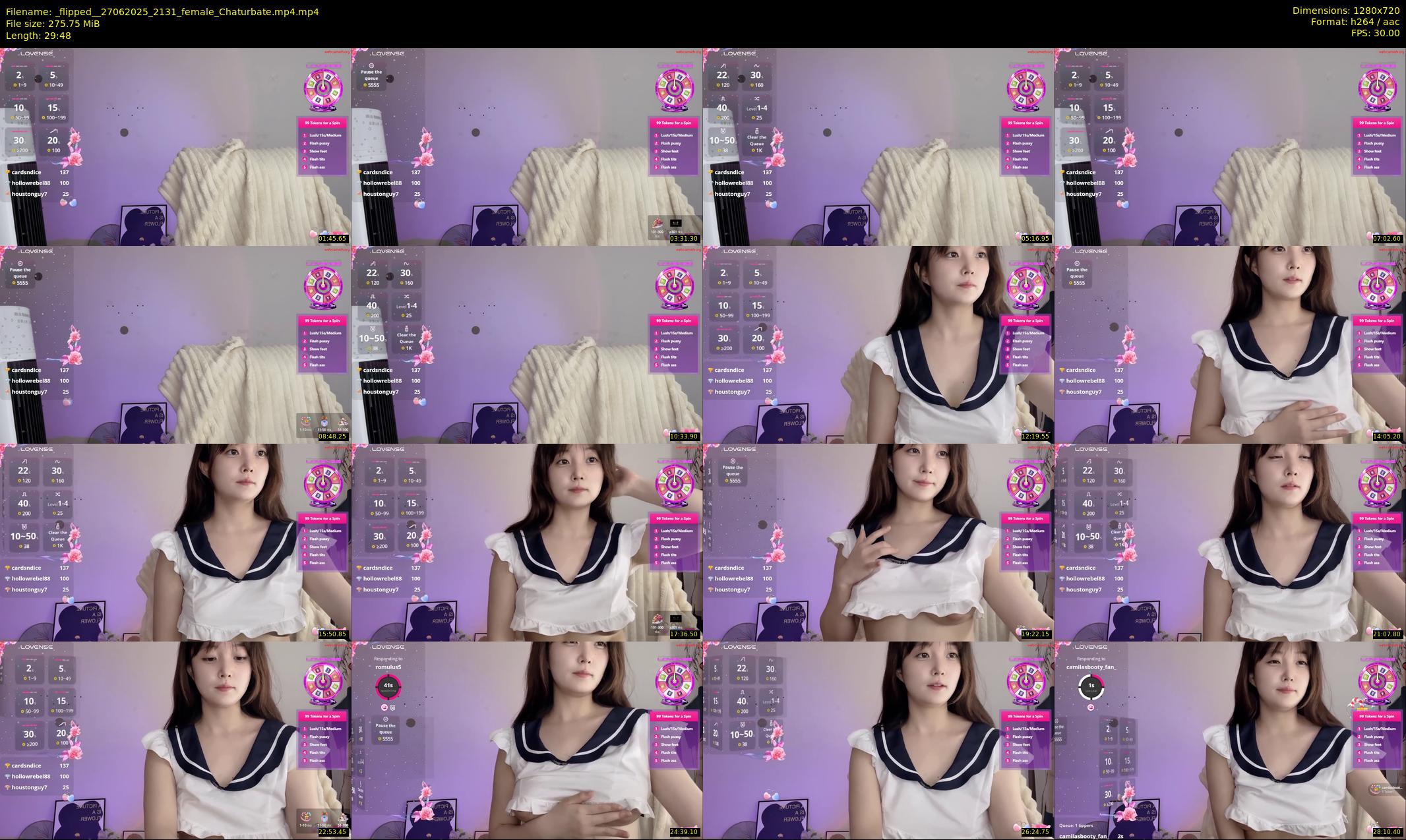 _flipped_ — 30 minute Chaturbate female cam show recording, 720p, Jun 27, 2025