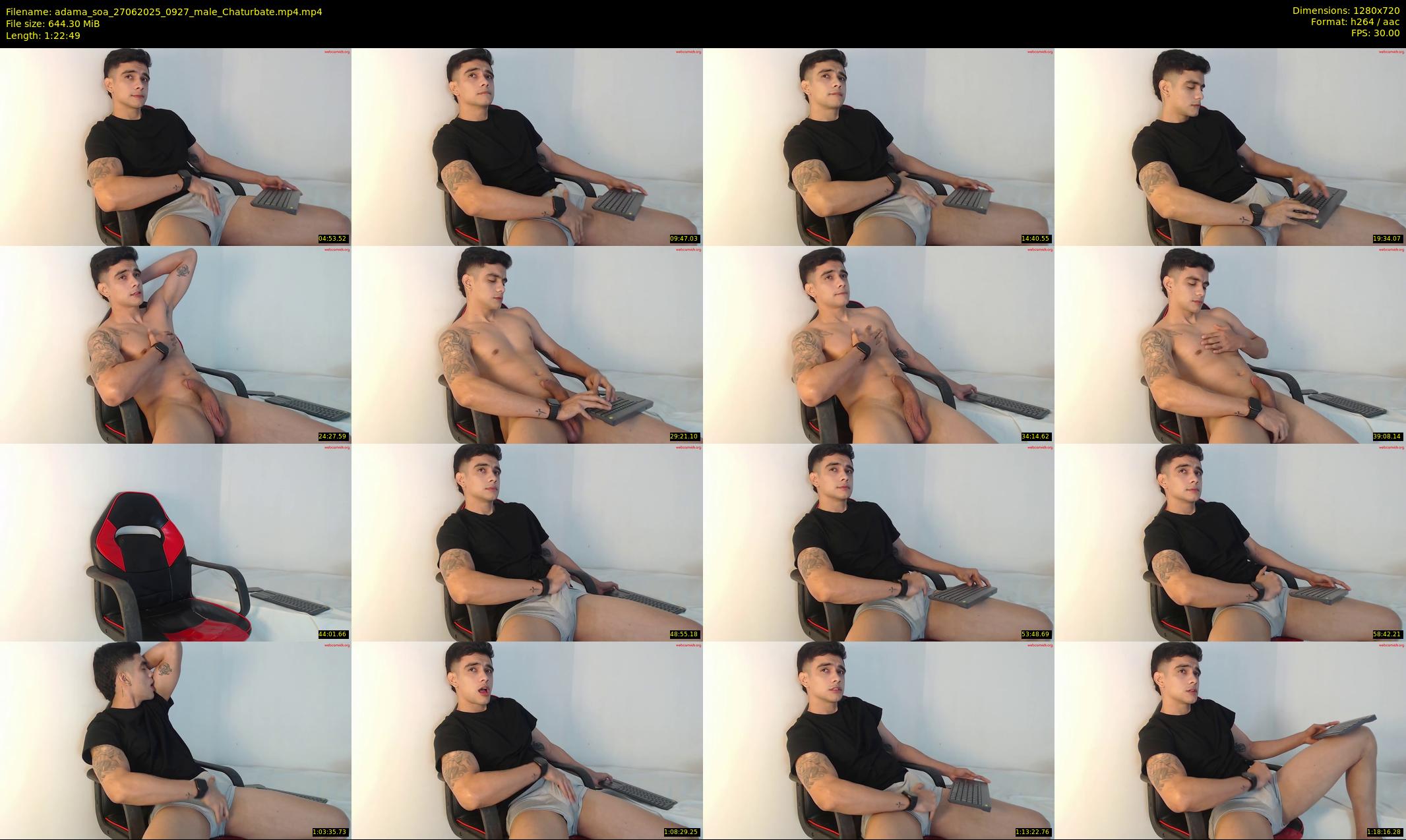 adama_soa — 83 minute Chaturbate male cam show recording, 720p, Jun 27, 2025