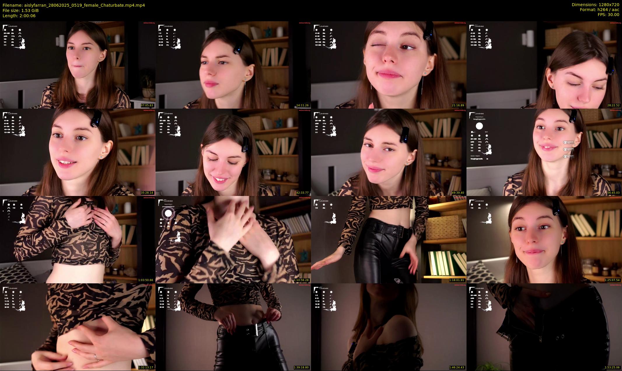 aislyfarran — 121 minute Chaturbate female cam show recording, 720p, Jun 28, 2025