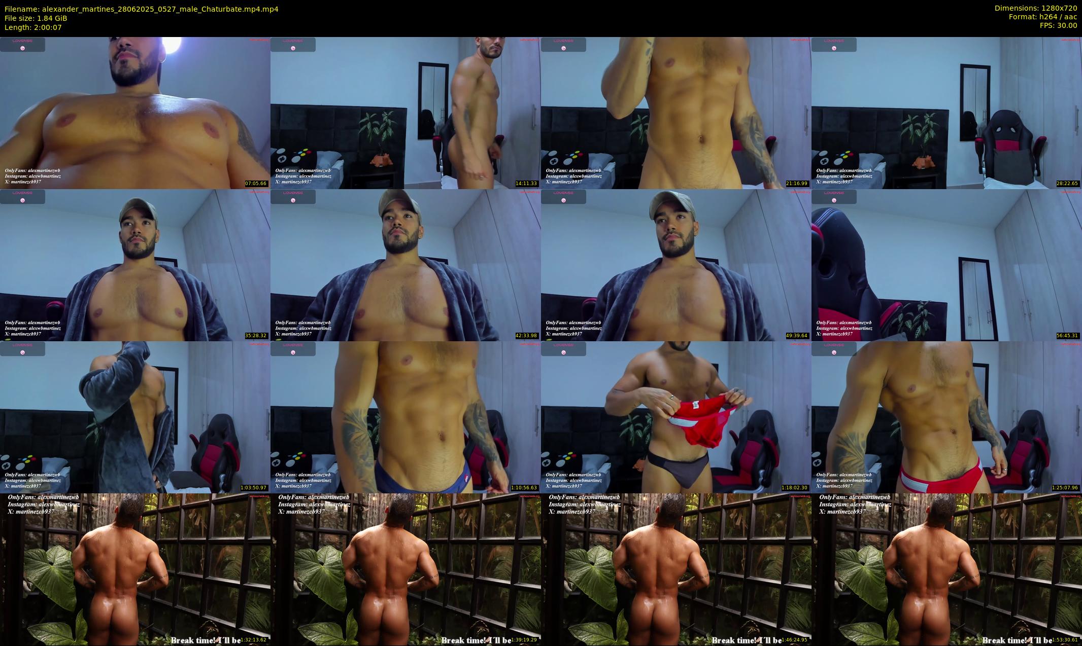 alexander_martines — 121 minute Chaturbate male cam show recording, 720p, Jun 28, 2025