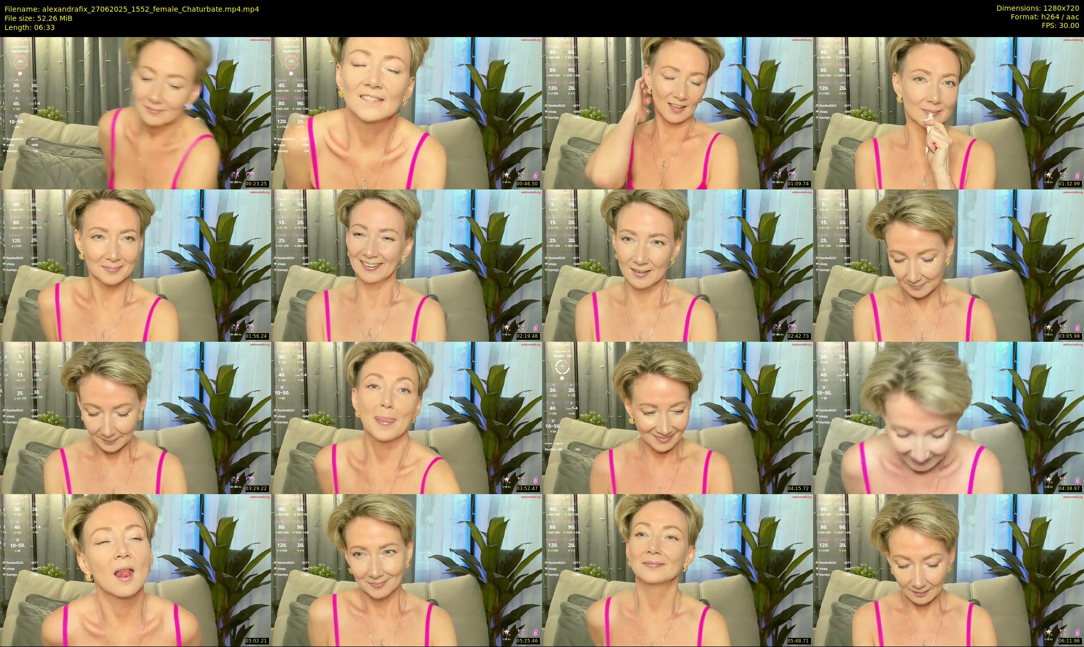 alexandrafix — 7 minute Chaturbate female cam show recording, 720p, Jun 27, 2025