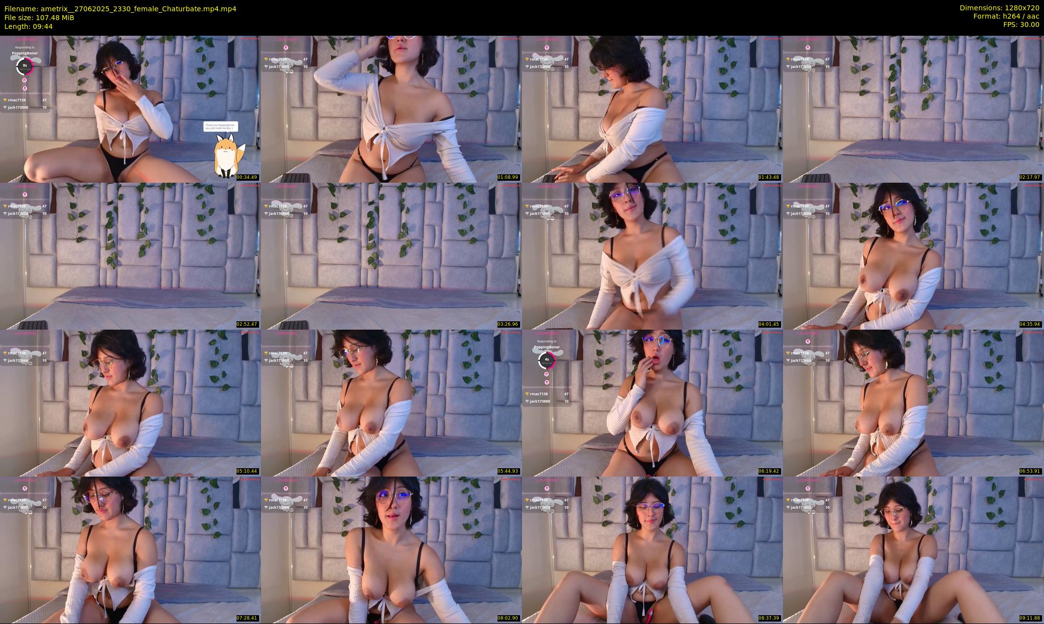 ametrix_ — 10 minute Chaturbate female cam show recording, 720p, Jun 27, 2025