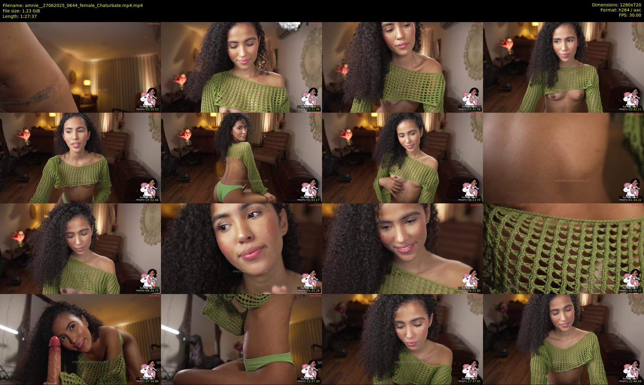 amnie_ — 88 minute Chaturbate female cam show recording, 720p, Jun 27, 2025