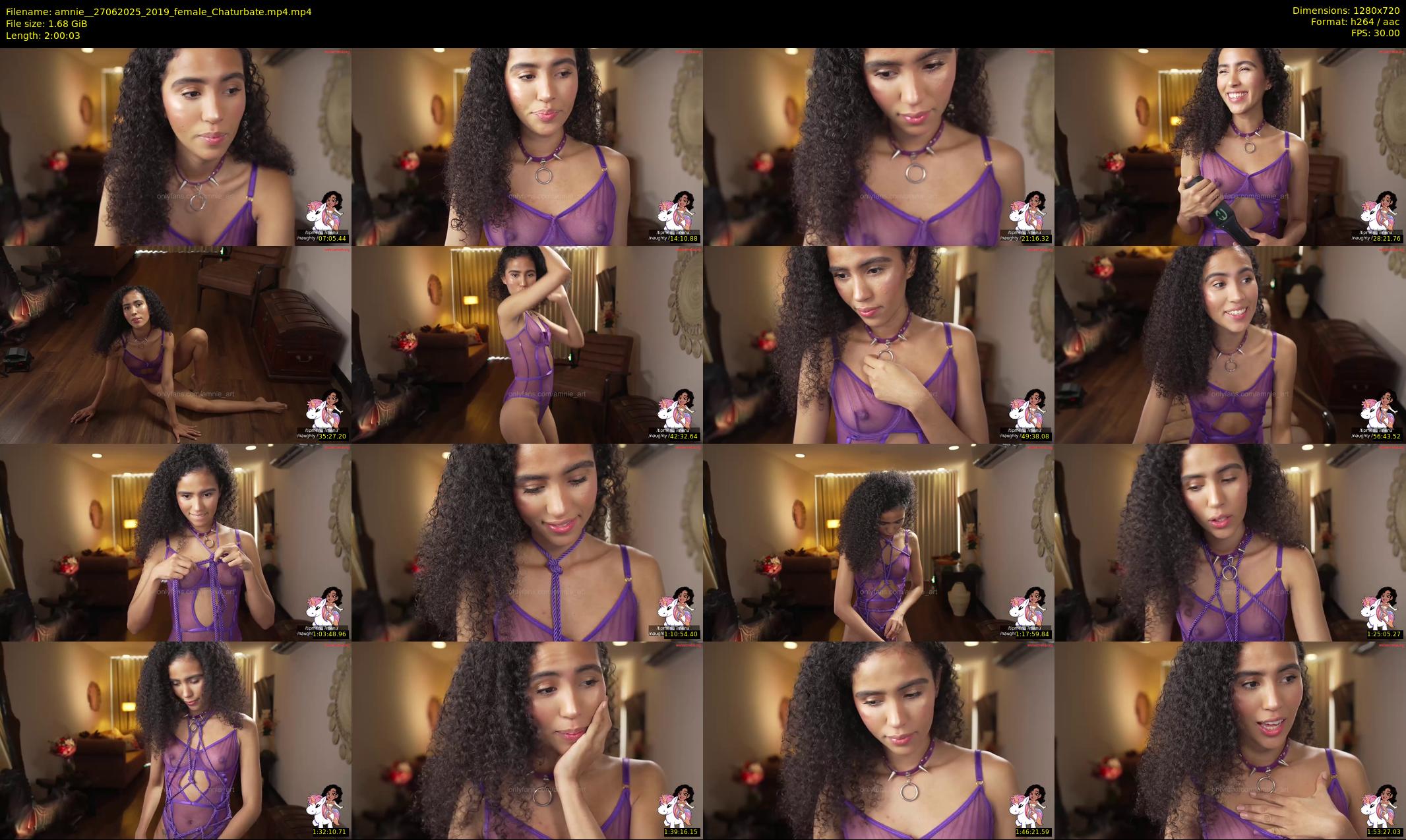 amnie_ — 121 minute Chaturbate female cam show recording, 720p, Jun 27, 2025