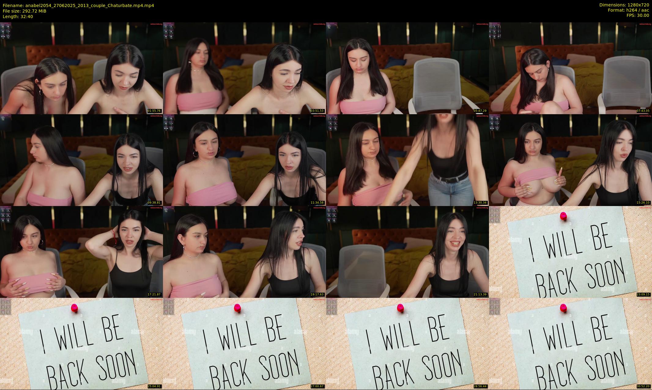 anabel2054 — 33 minute Chaturbate female cam show recording, 720p, Jun 27, 2025