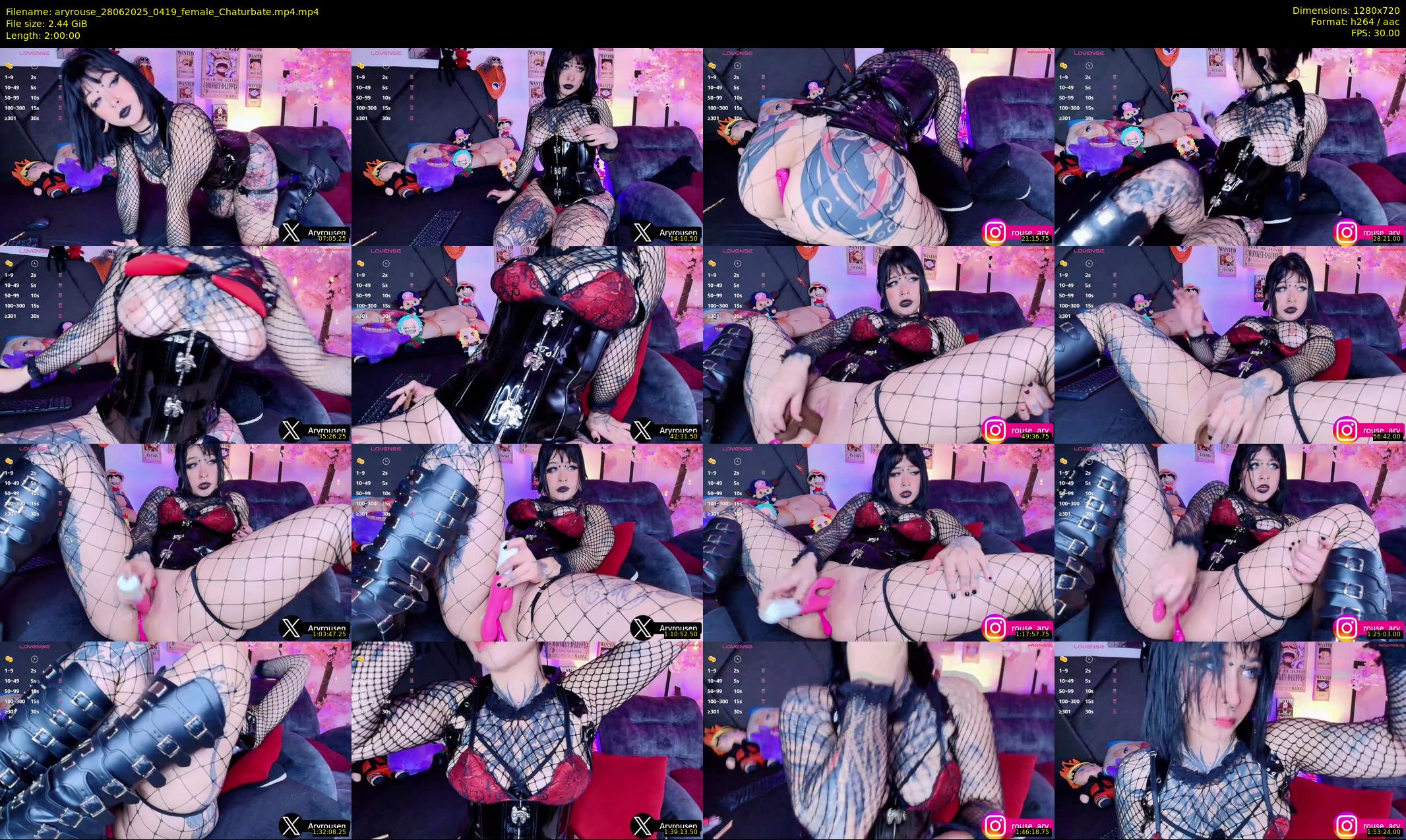 aryrouse — 120 minute Chaturbate female cam show recording, 720p, Jun 28, 2025