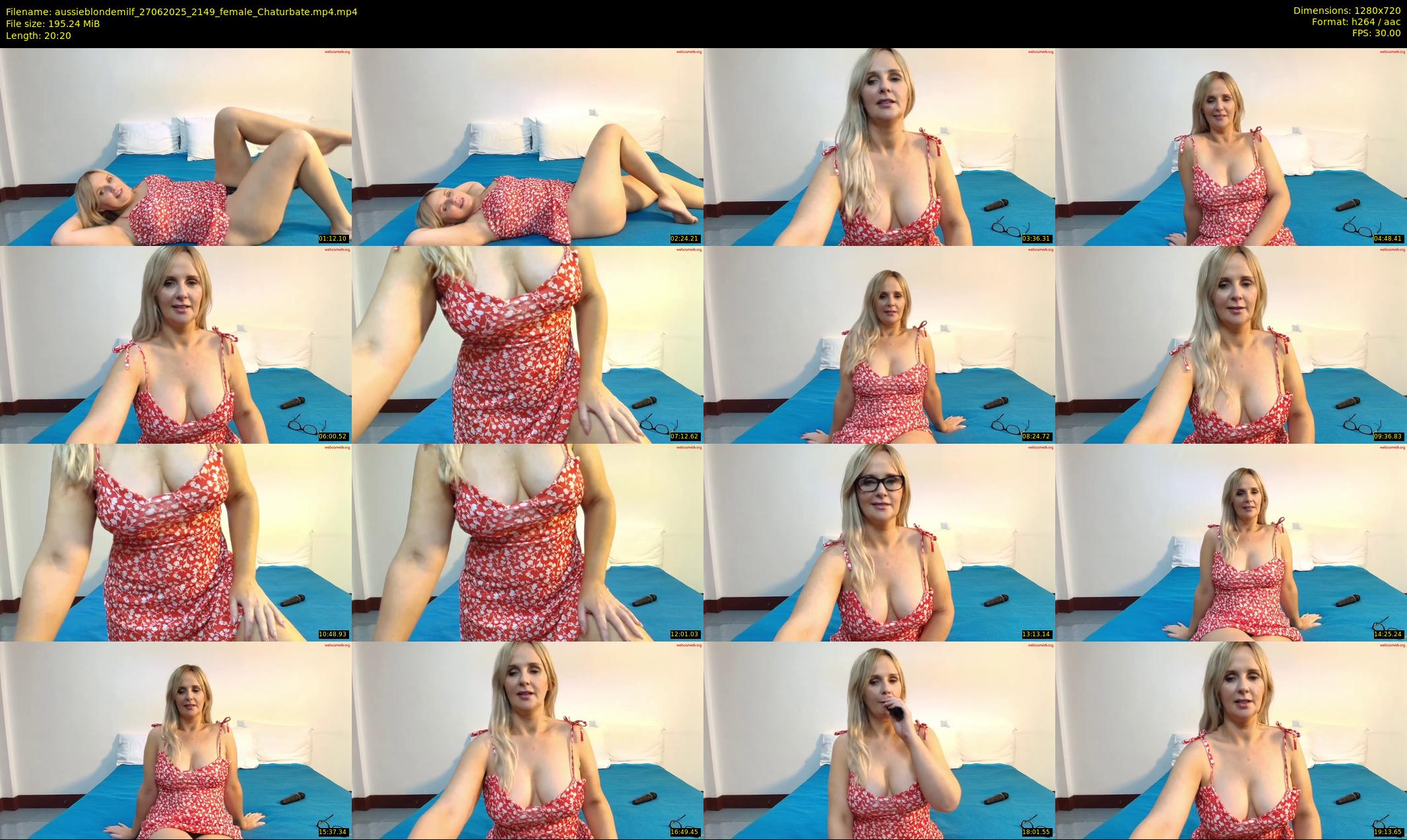 aussieblondemilf — 21 minute Chaturbate female cam show recording, 720p, Jun 27, 2025
