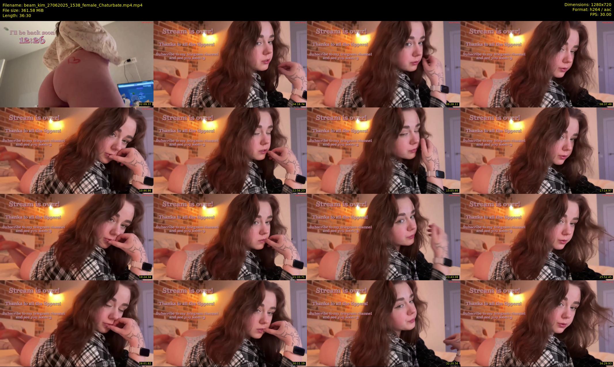 beam_kim — 37 minute Chaturbate female cam show recording, 720p, Jun 27, 2025