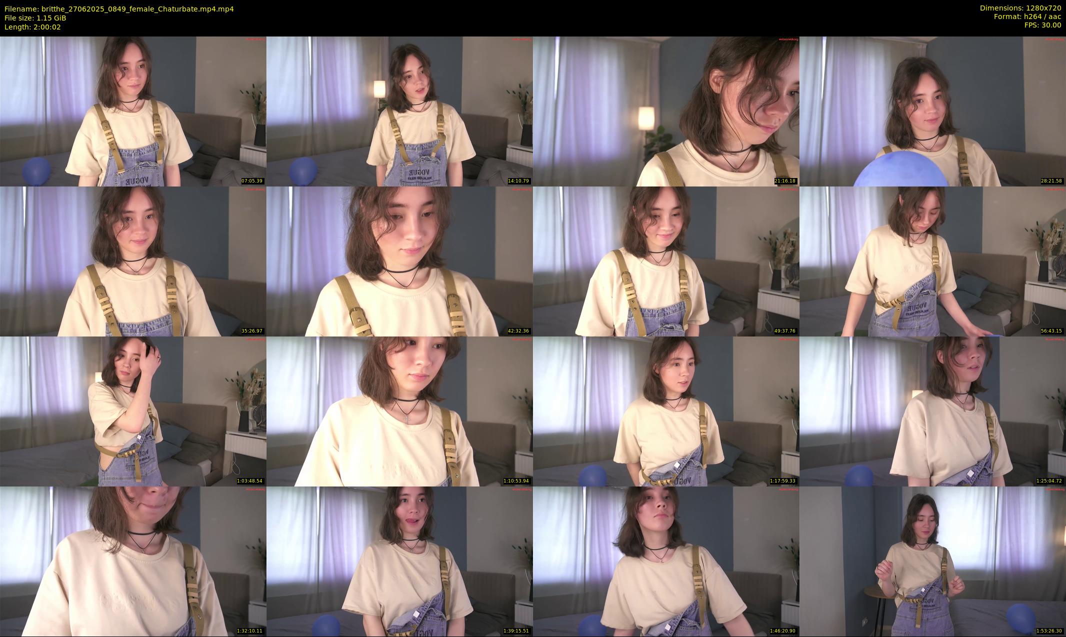britthe — 121 minute Chaturbate female cam show recording, 720p, Jun 27, 2025