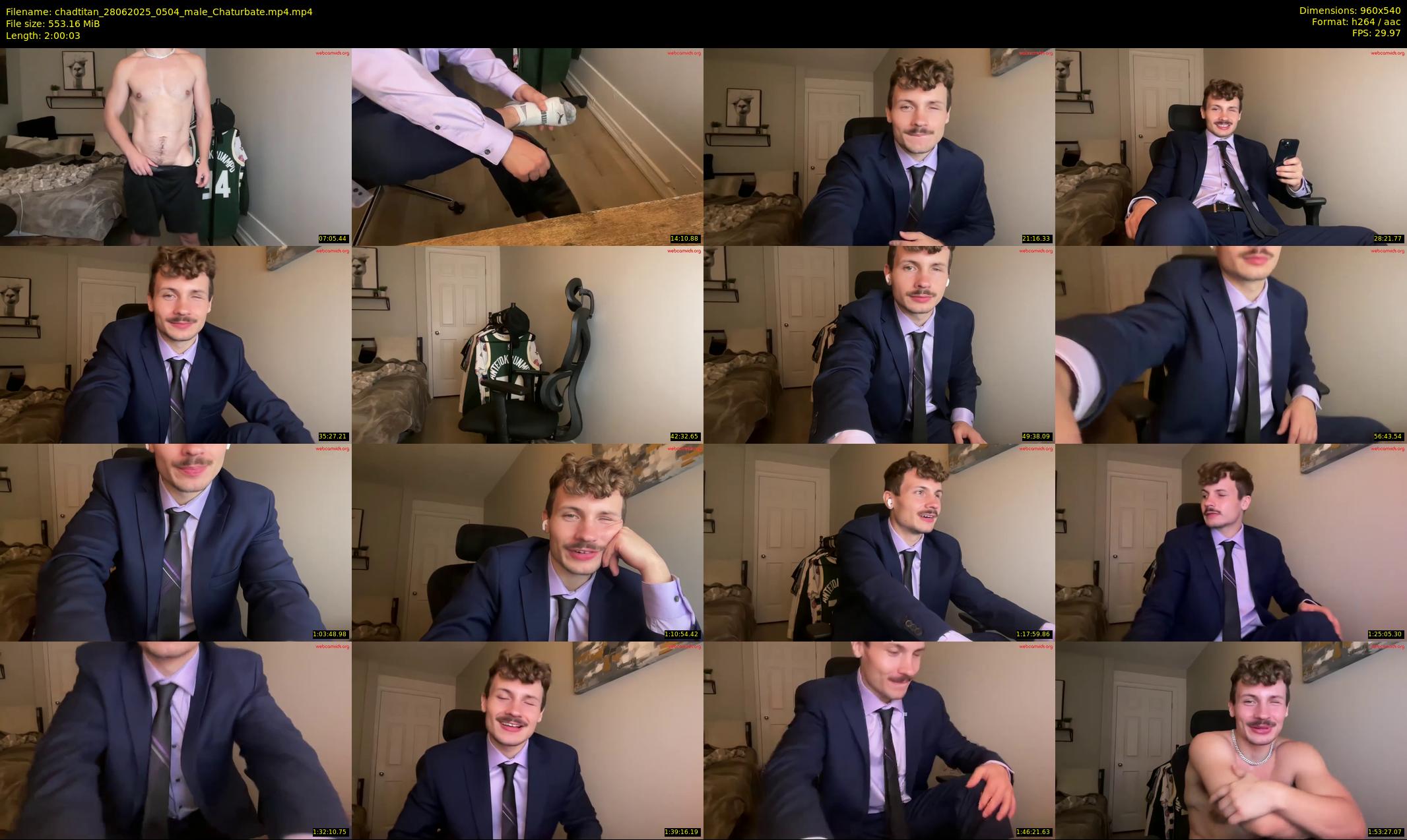 chadtitan — 121 minute Chaturbate male cam show recording, 480p, Jun 28, 2025
