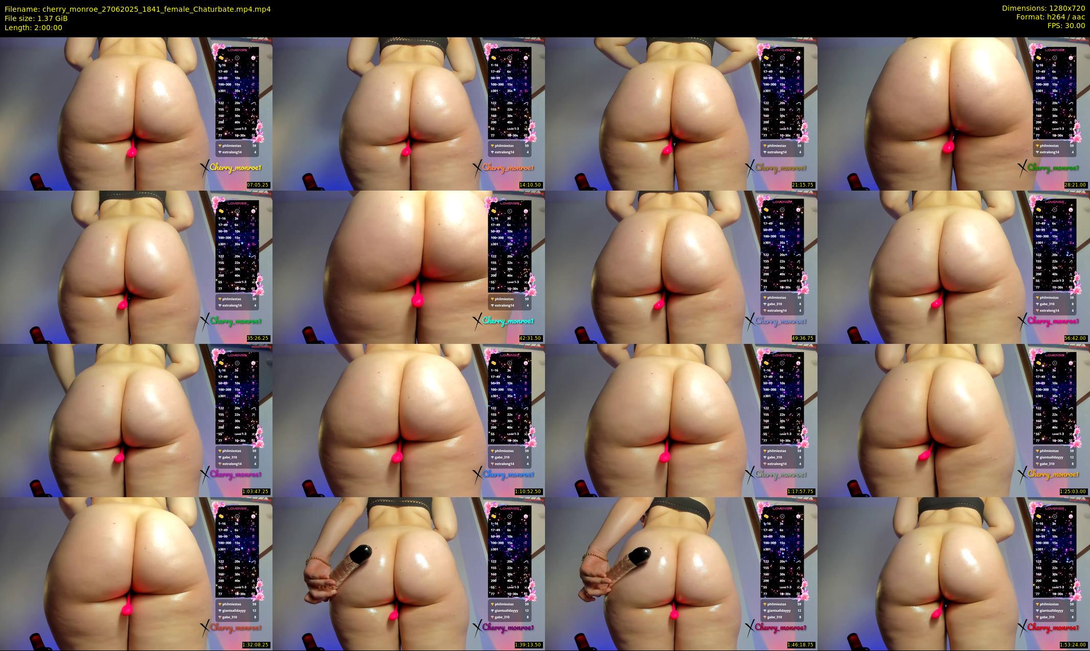 cherry_monroe — 120 minute Chaturbate female cam show recording, 720p, Jun 27, 2025