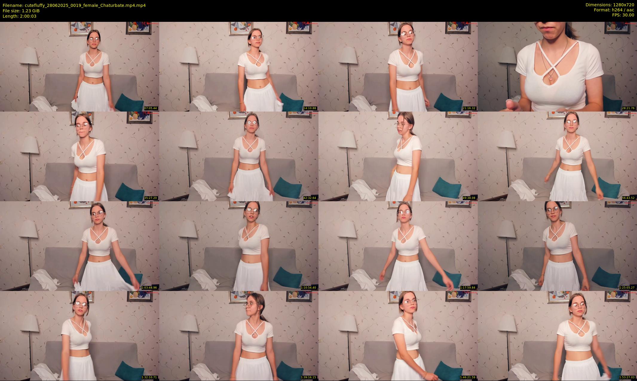 cutefluffy — 121 minute Chaturbate female cam show recording, 720p, Jun 28, 2025