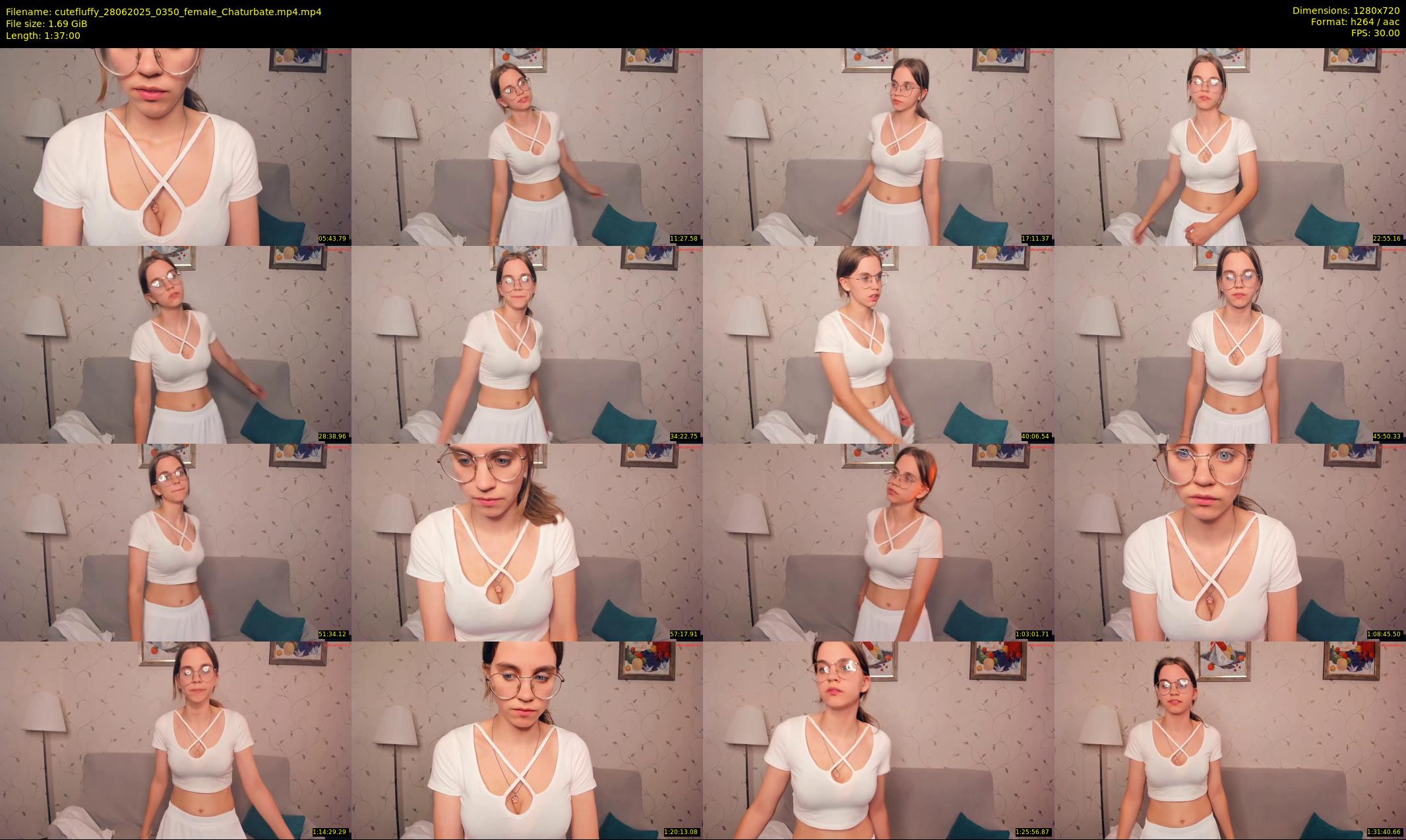 cutefluffy — 97 minute Chaturbate female cam show recording, 720p, Jun 28, 2025