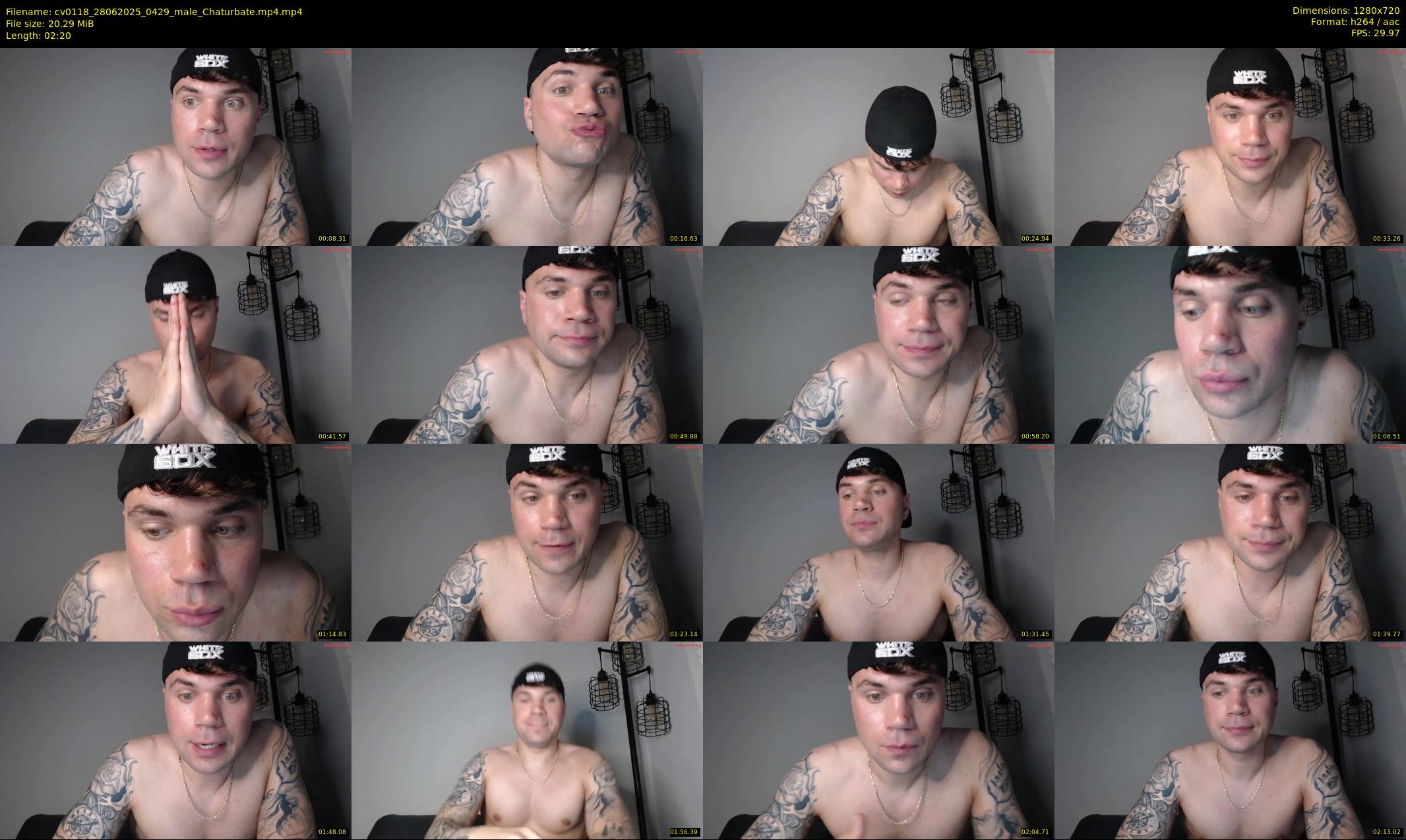 cv0118 — 3 minute Chaturbate male cam show recording, 720p, Jun 28, 2025