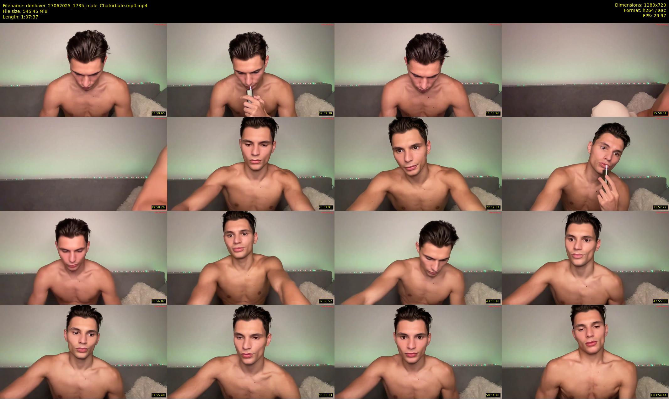 denlover — 68 minute Chaturbate male cam show recording, 720p, Jun 27, 2025