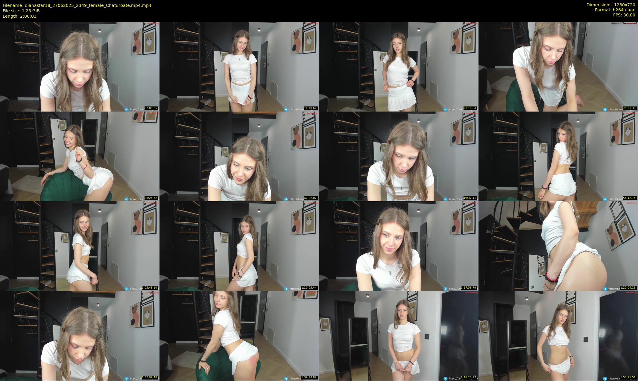 dianastar18 — 121 minute Chaturbate female cam show recording, 720p, Jun 27, 2025