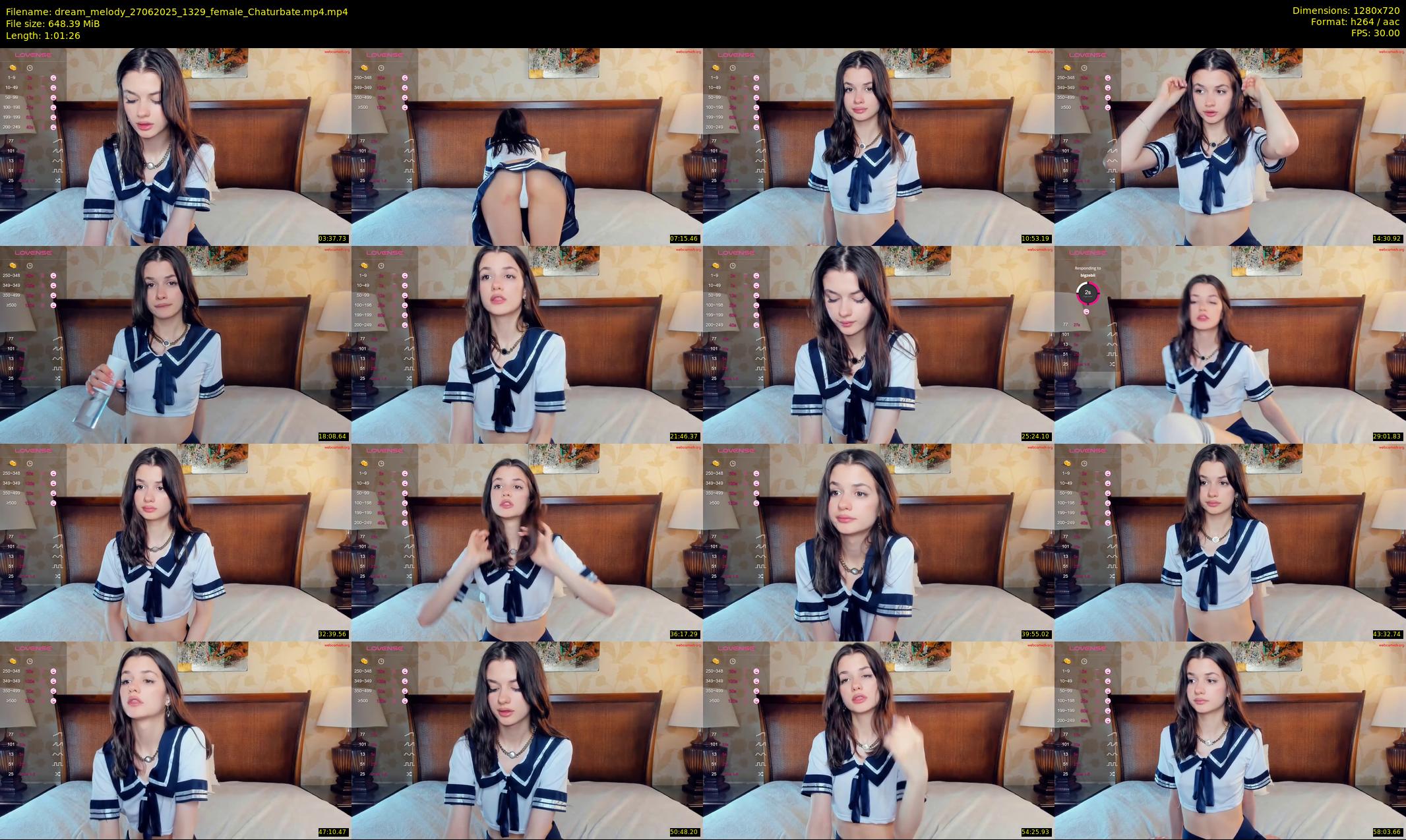 dream_melody — 62 minute Chaturbate female cam show recording, 720p, Jun 27, 2025