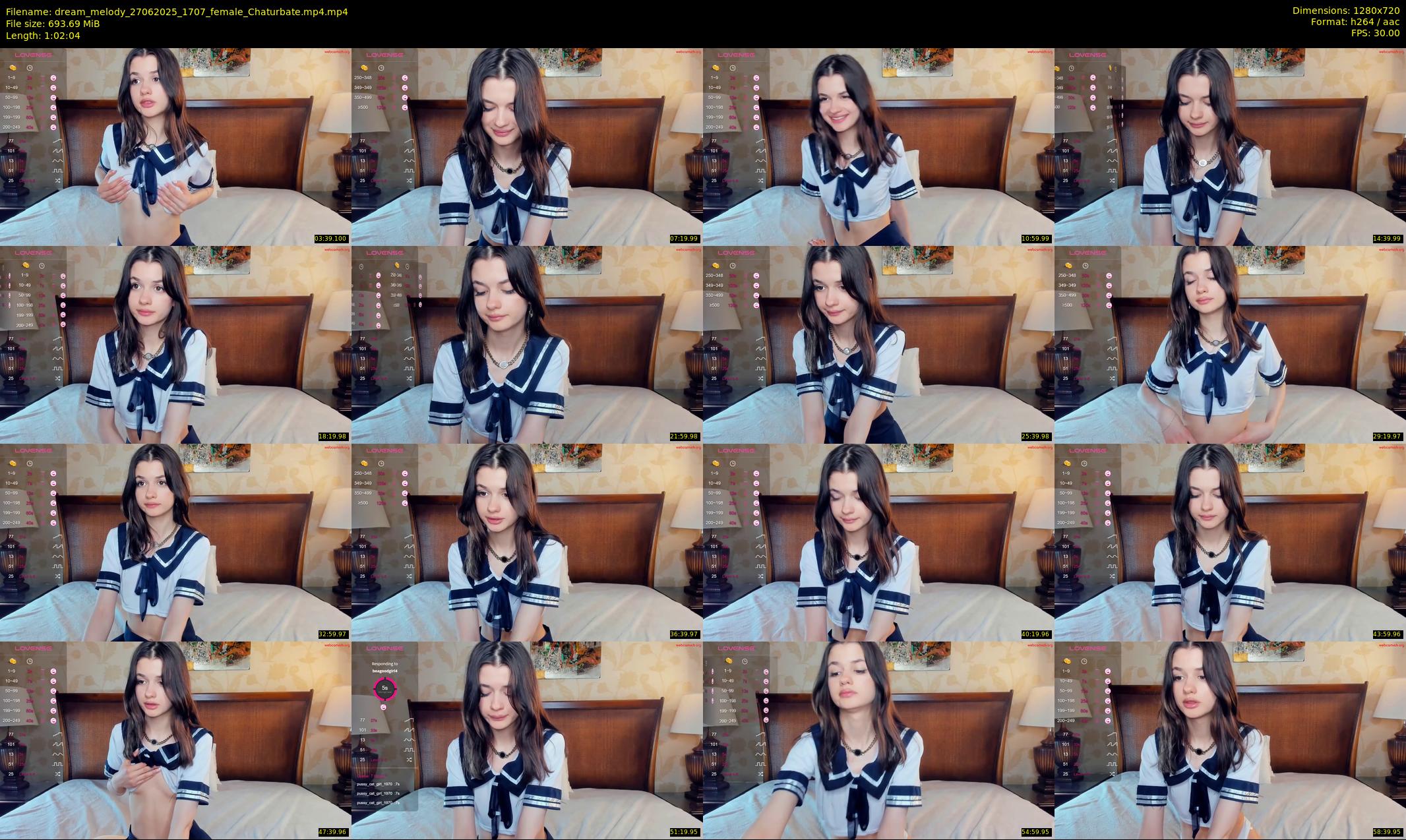 dream_melody — 63 minute Chaturbate female cam show recording, 720p, Jun 27, 2025