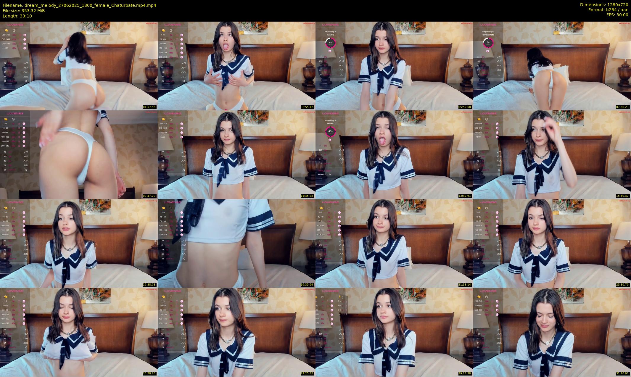 dream_melody — 34 minute Chaturbate female cam show recording, 720p, Jun 27, 2025