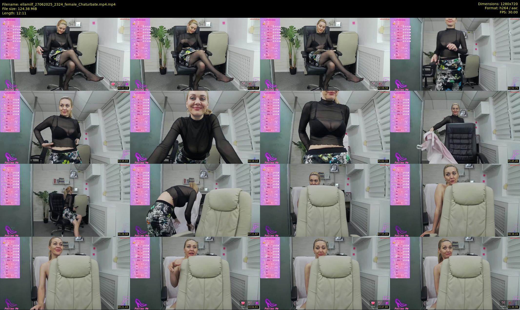 ellamilf — 13 minute Chaturbate female cam show recording, 720p, Jun 27, 2025