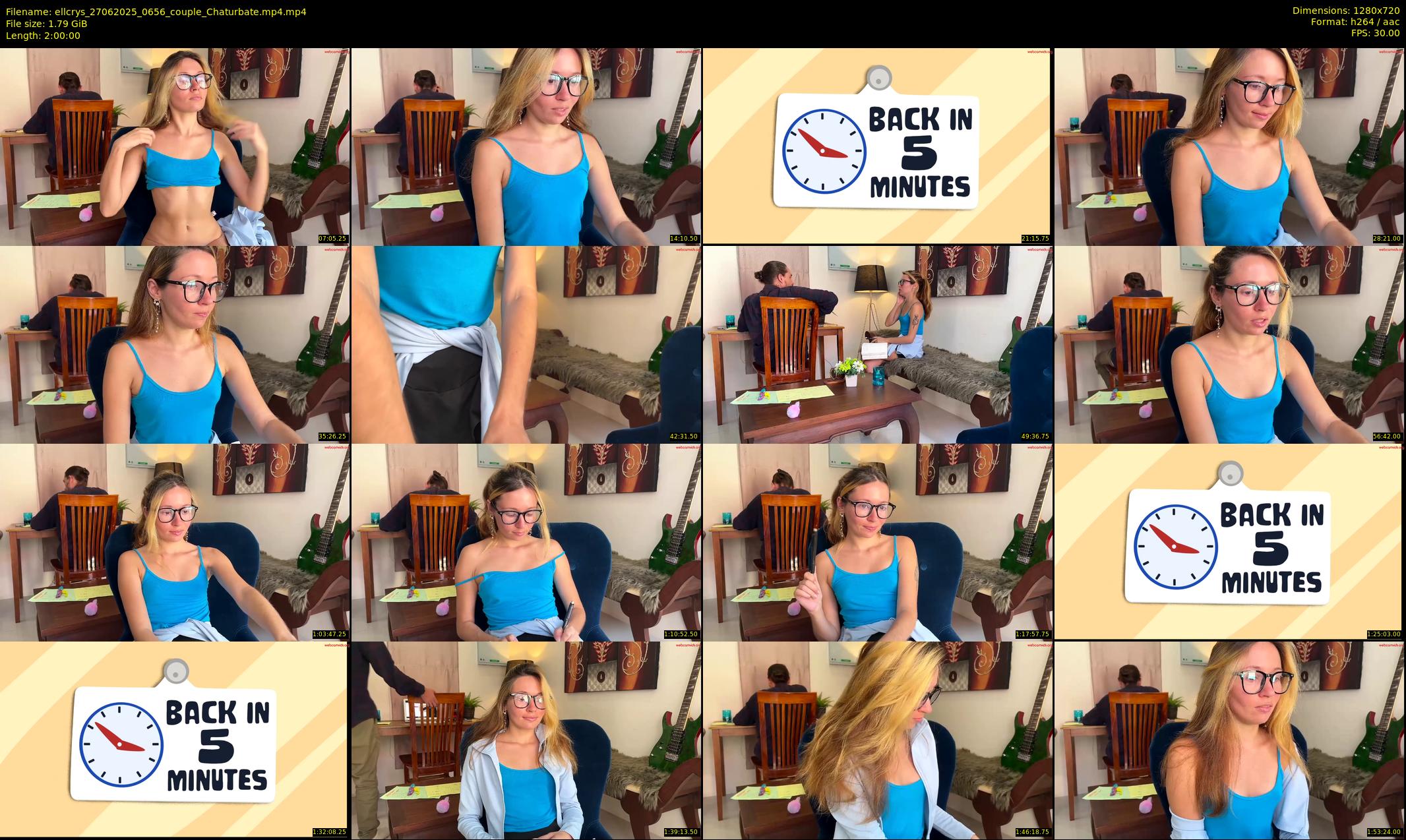 ellcrys — 120 minute Chaturbate couple cam show recording, 720p, Jun 27, 2025