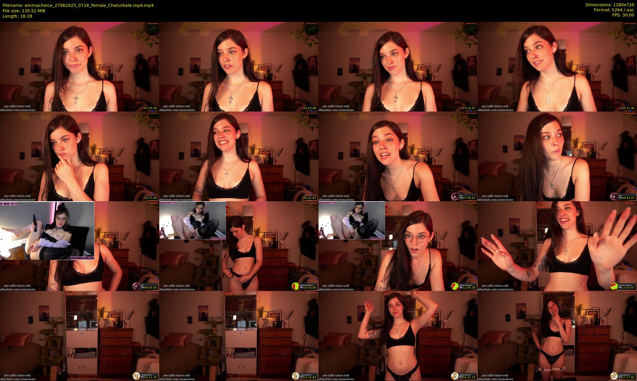 emmachoice — 19 minute Chaturbate female cam show recording, 720p, Jun 27, 2025