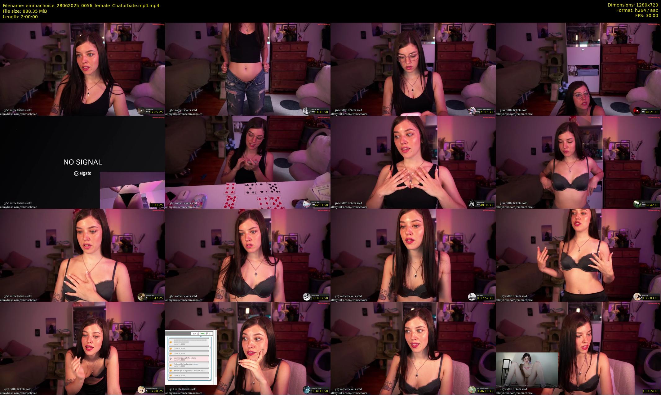 emmachoice — 120 minute Chaturbate female cam show recording, 720p, Jun 28, 2025