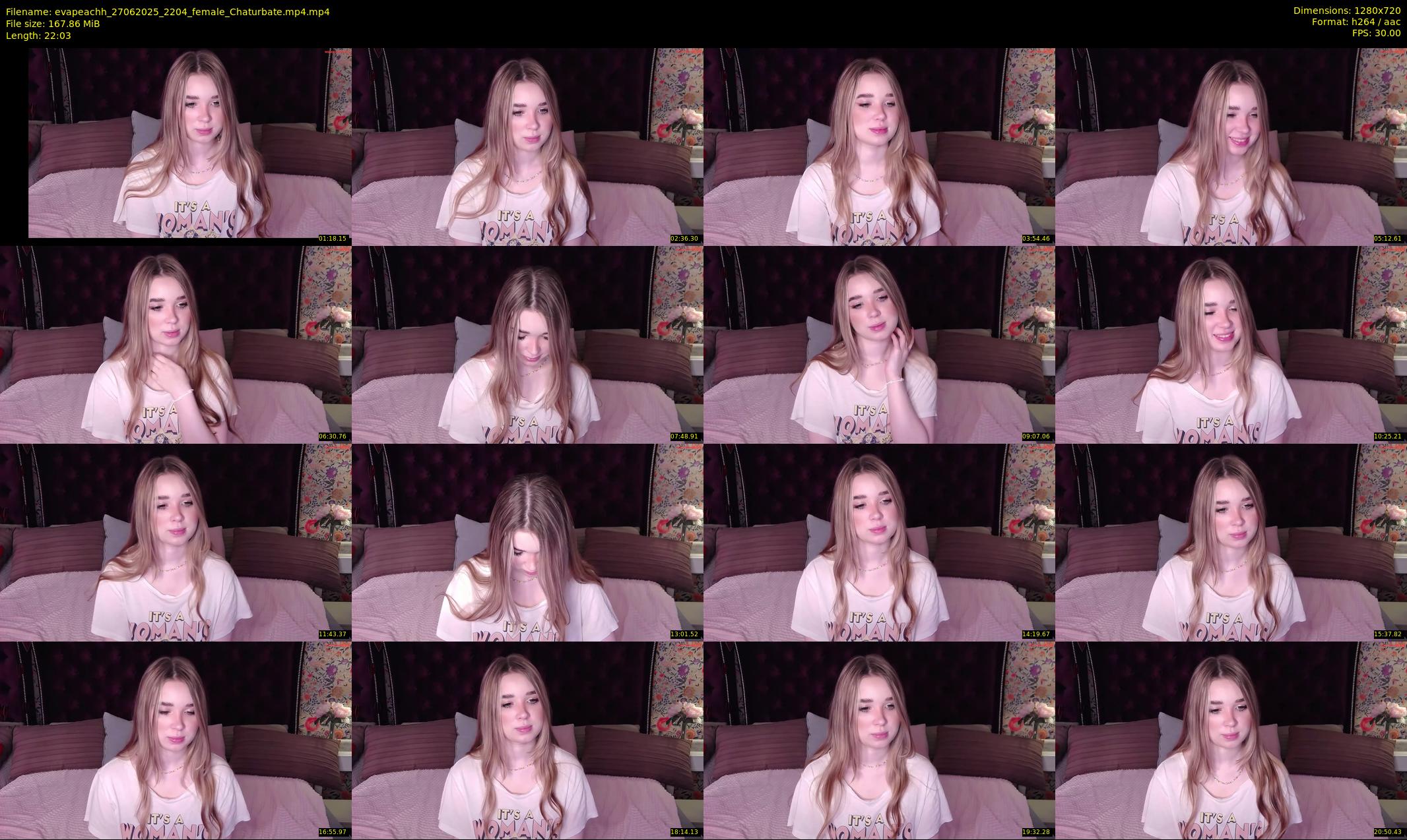 evapeachh — 23 minute Chaturbate female cam show recording, 720p, Jun 27, 2025