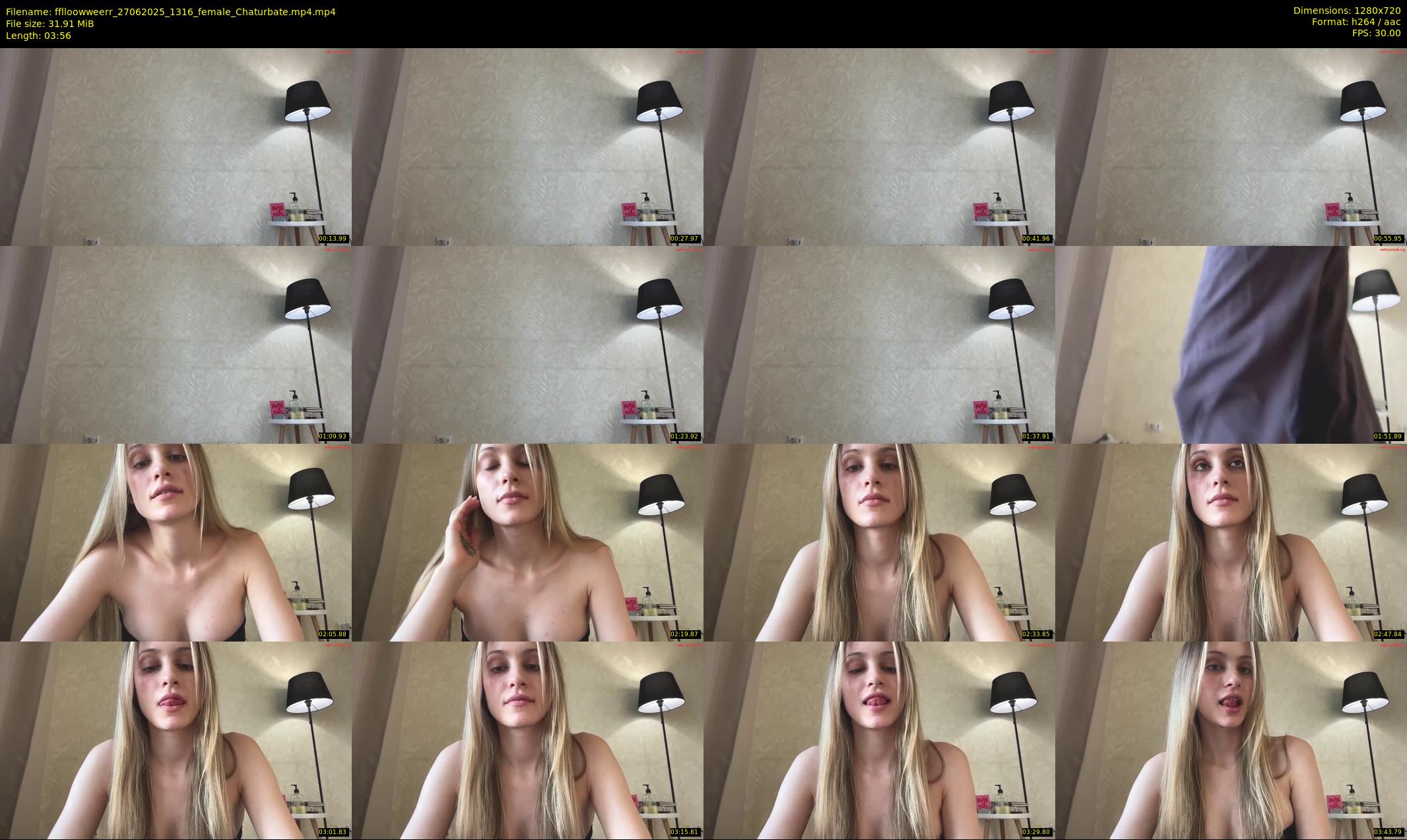 fflloowweerr — 4 minute Chaturbate couple cam show recording, 720p, Jun 27, 2025