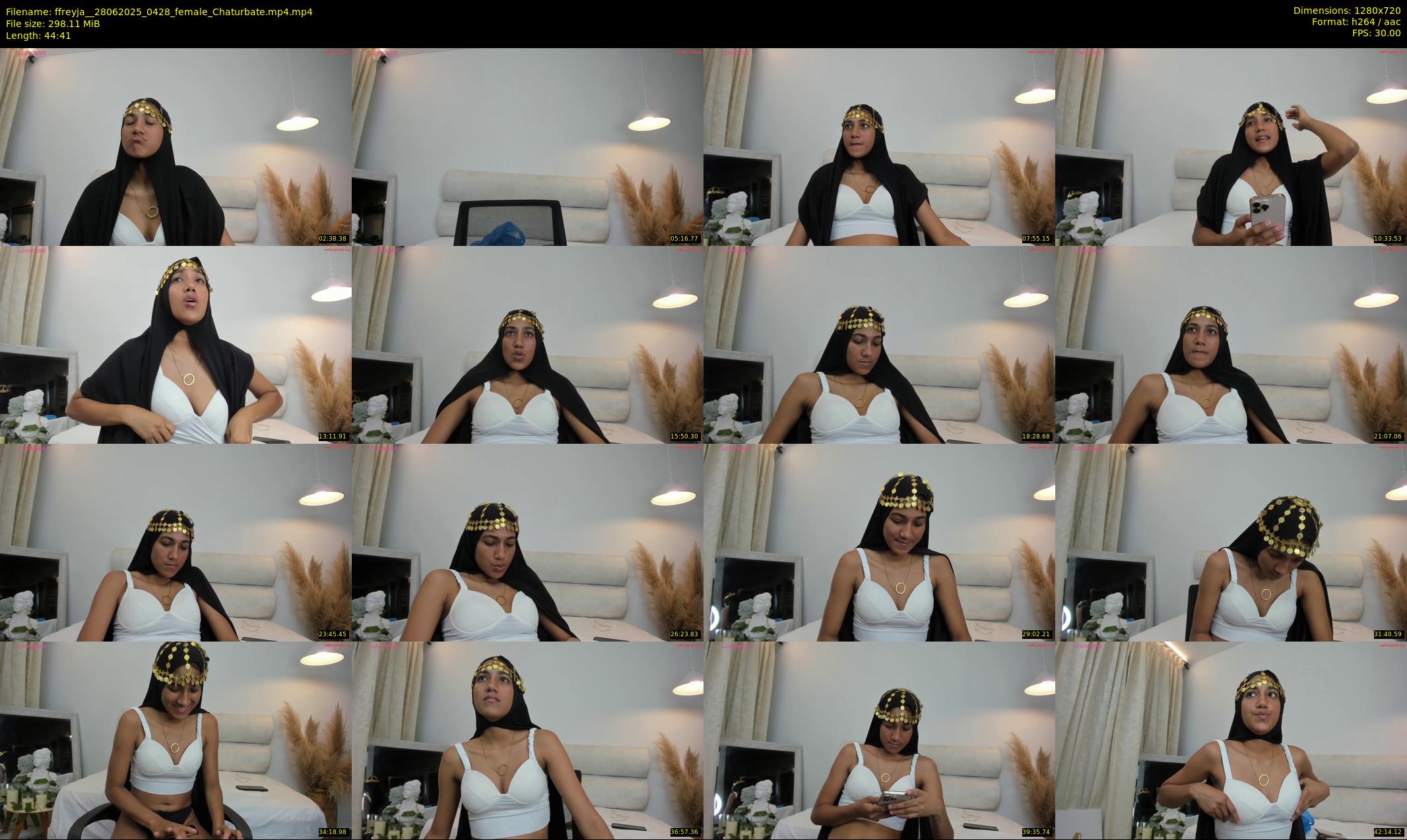 ffreyja_ — 45 minute Chaturbate female cam show recording, 720p, Jun 28, 2025