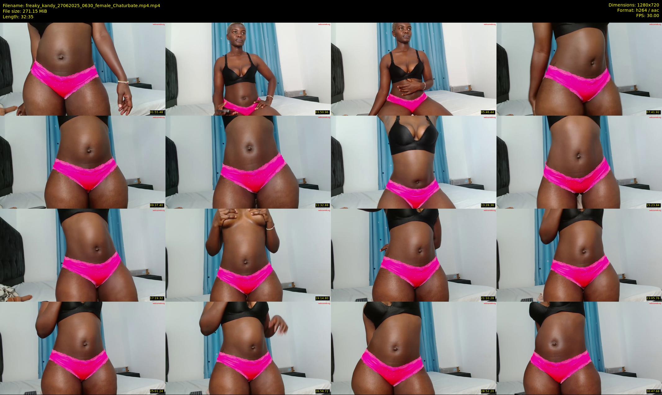 freaky_kandy — 33 minute Chaturbate female cam show recording, 720p, Jun 27, 2025