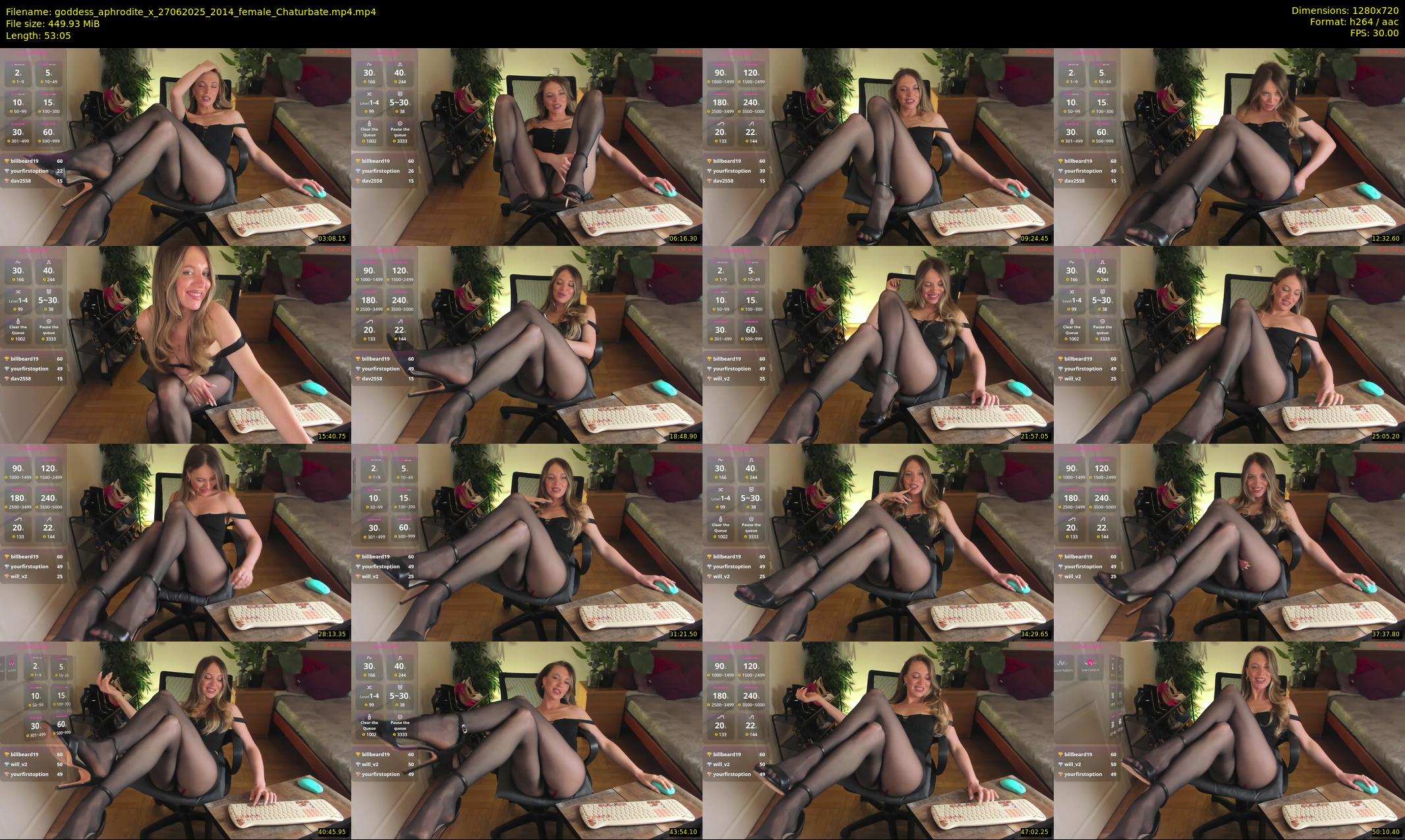 goddess_aphrodite_x — 54 minute Chaturbate female cam show recording, 720p, Jun 27, 2025