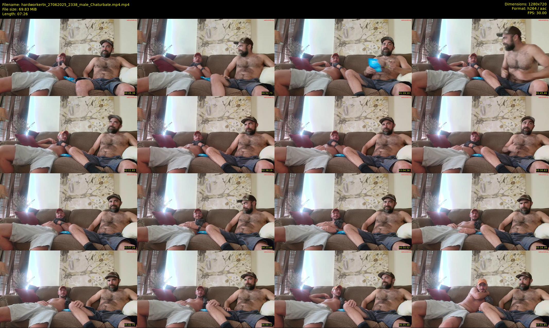 hardworkertn — 8 minute Chaturbate male cam show recording, 720p, Jun 27, 2025