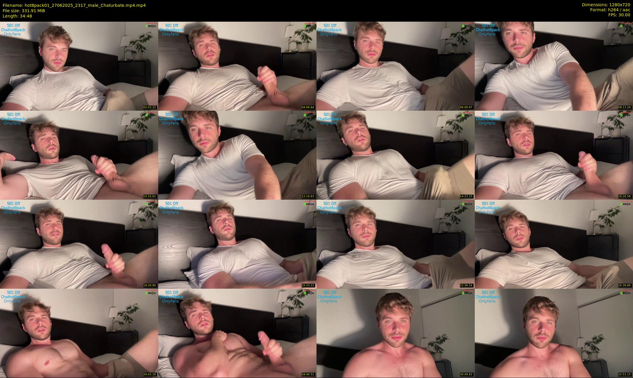 hot8pack01 — 35 minute Chaturbate male cam show recording, 720p, Jun 27, 2025