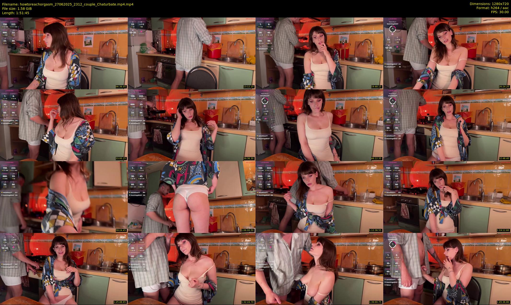 howtoreachorgasm — 112 minute Chaturbate couple cam show recording, 720p, Jun 27, 2025