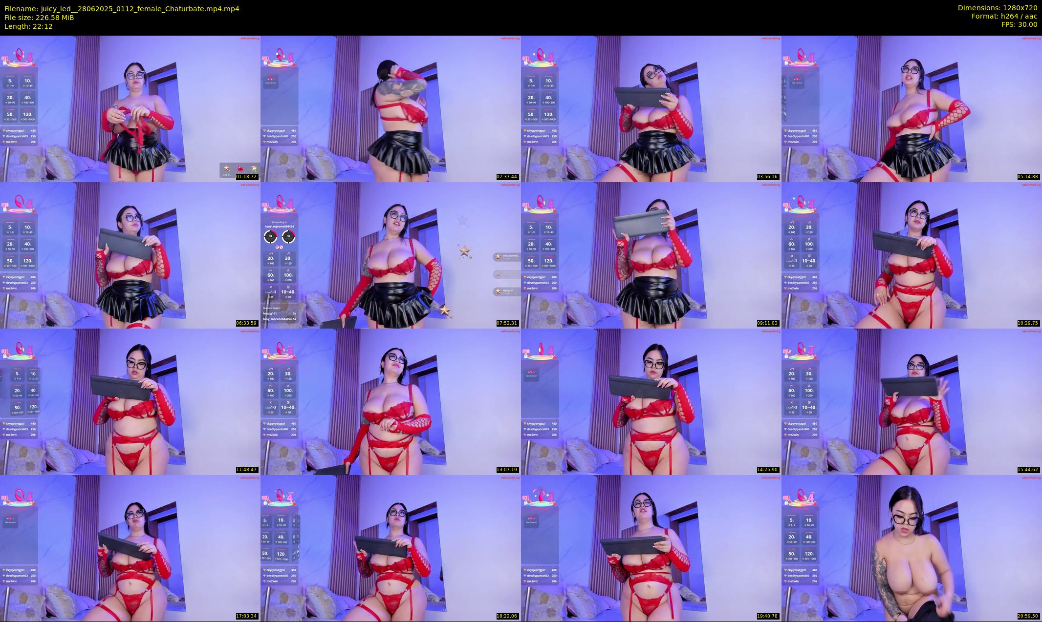 juicy_led_ — 23 minute Chaturbate female cam show recording, 720p, Jun 28, 2025