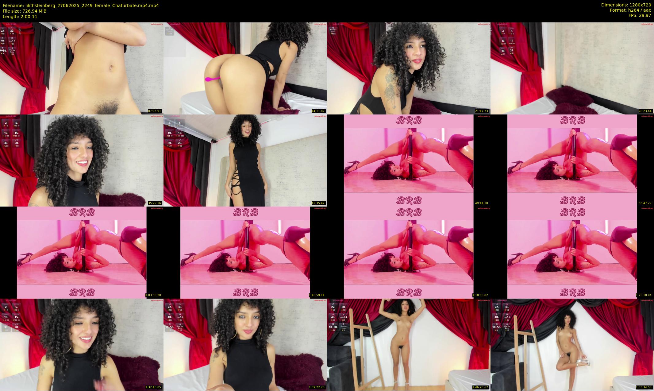 lilithsteinberg — 121 minute Chaturbate female cam show recording, 720p, Jun 27, 2025