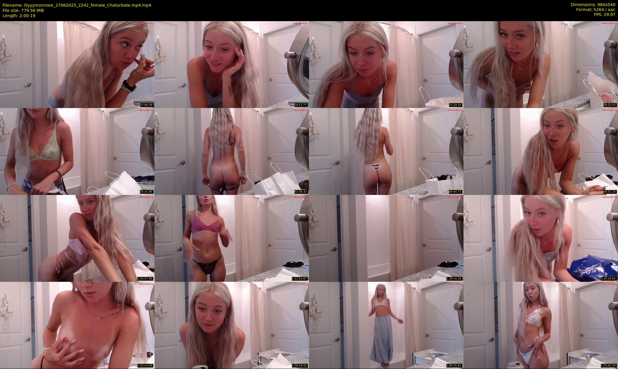 lilyyymonroee — 121 minute Chaturbate female cam show recording, 480p, Jun 27, 2025